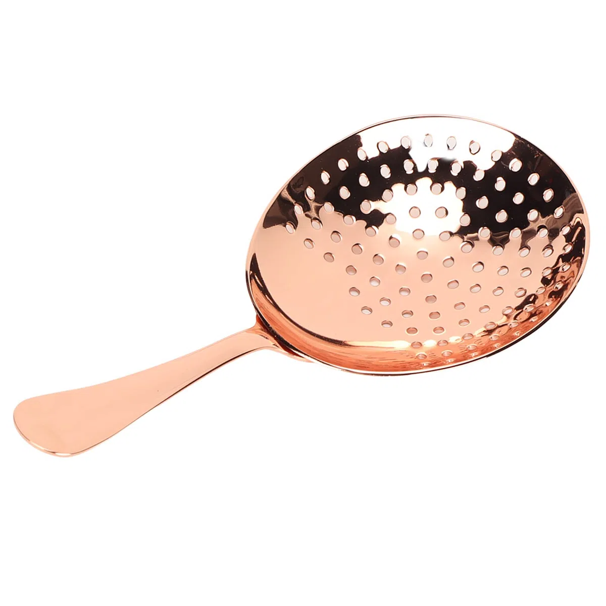 Julep Strainer, cucchiaio in acciaio inossidabile flessibile facile da pulire Applicazioni larghe per strumenti da bar per barman(Placcatura in rame)