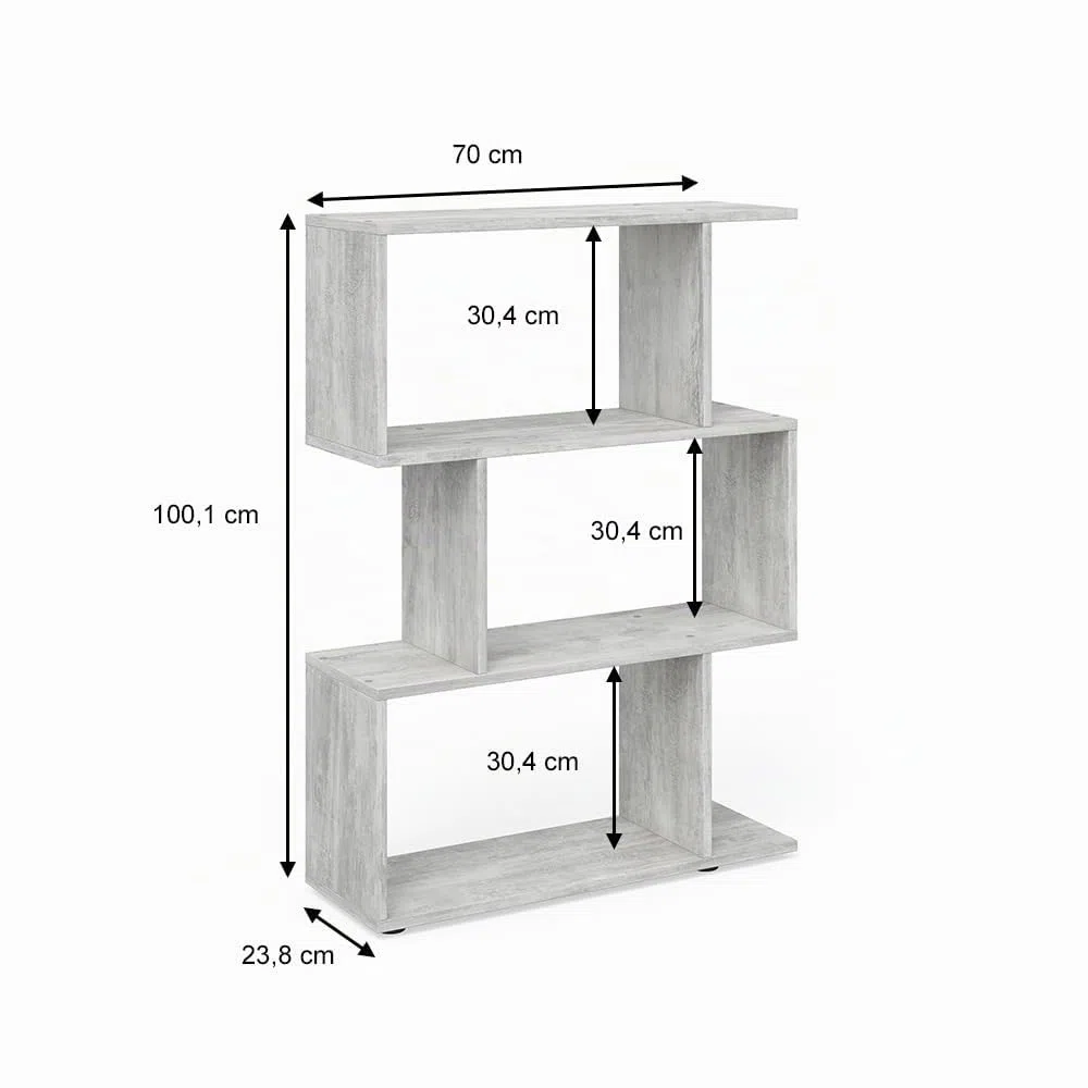 Vicco Divisorio per ambienti Levio, Grigio, 70 x 97.4 cm, per una suddivisione flessibile degli spazi e un utilizzo su entrambi i lati
