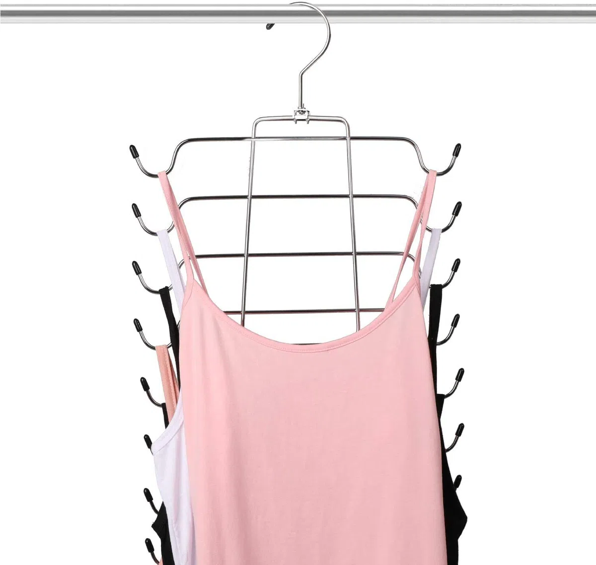 Gruccia pieghevole salvaspazio in acciaio inox, per canotte e reggiseni, cami, reggiseni