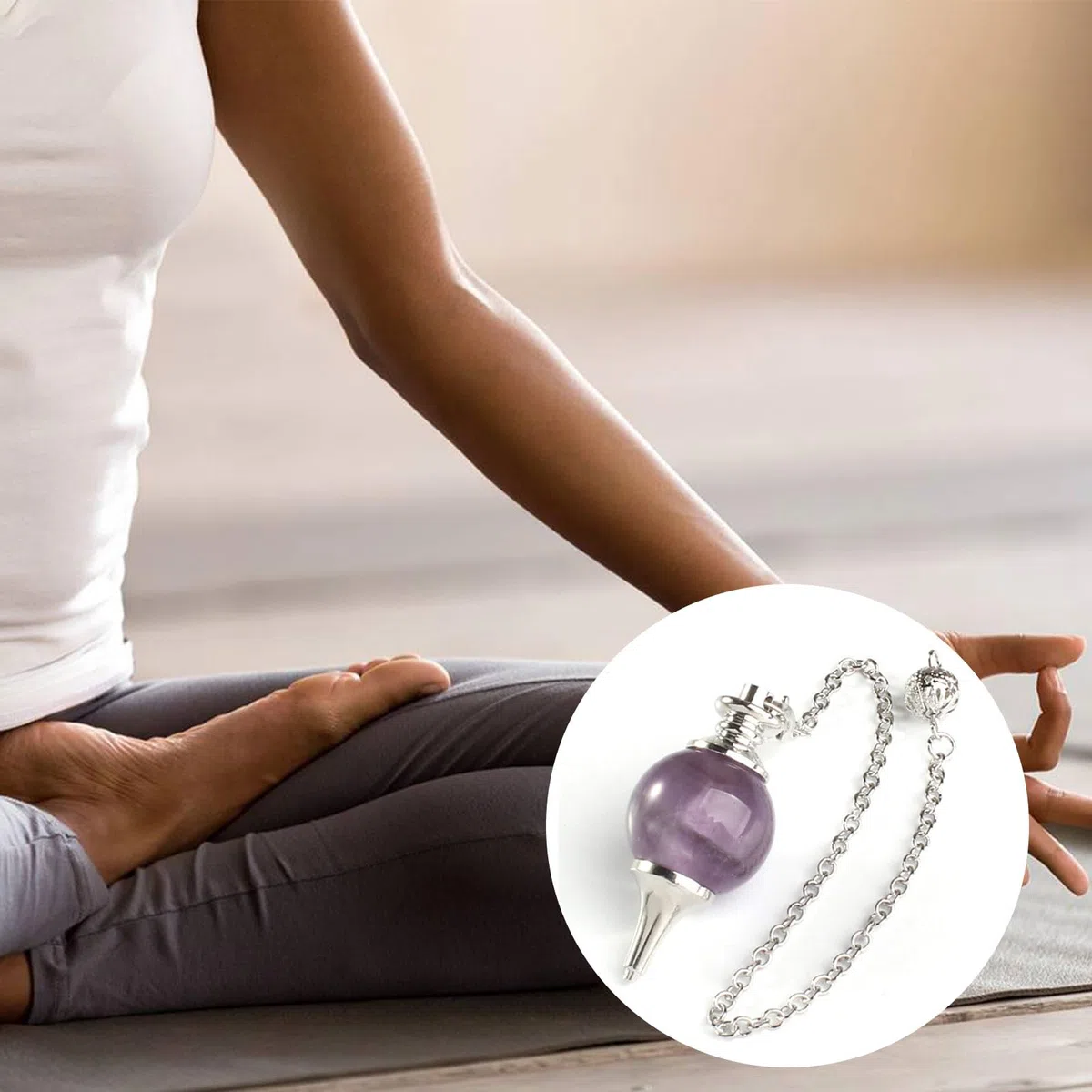 2 Pezzi Pendolino Divinatorio Ametista,Pendolo Divinatorio,Pendolino Radioestesia,Pendolo Esoterico Ametista,Pendolo di Meditazione Wicca Divinazione Chakra Reiki,Divinatorio/Veggenza (2)