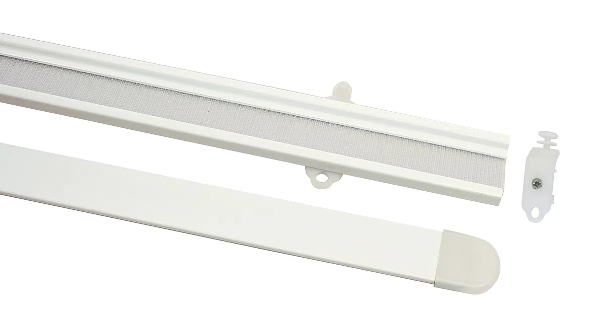 Gardinia 30131 Binario per Tenda, Metallo, Bianco, 67x60x0.1 cm