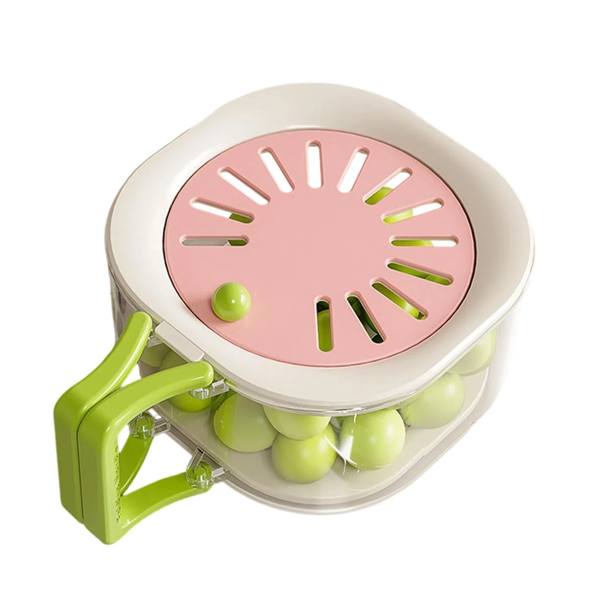 Cesto Lavaggio Verdure - 2 in 1 Multifunzionale con Manico Pieghievole e Coperchio per la Casa,Lavaggio Frutta E Verdura,Per Casa Picnic Insalata Frutti Di Bosco Preparazione Cottura