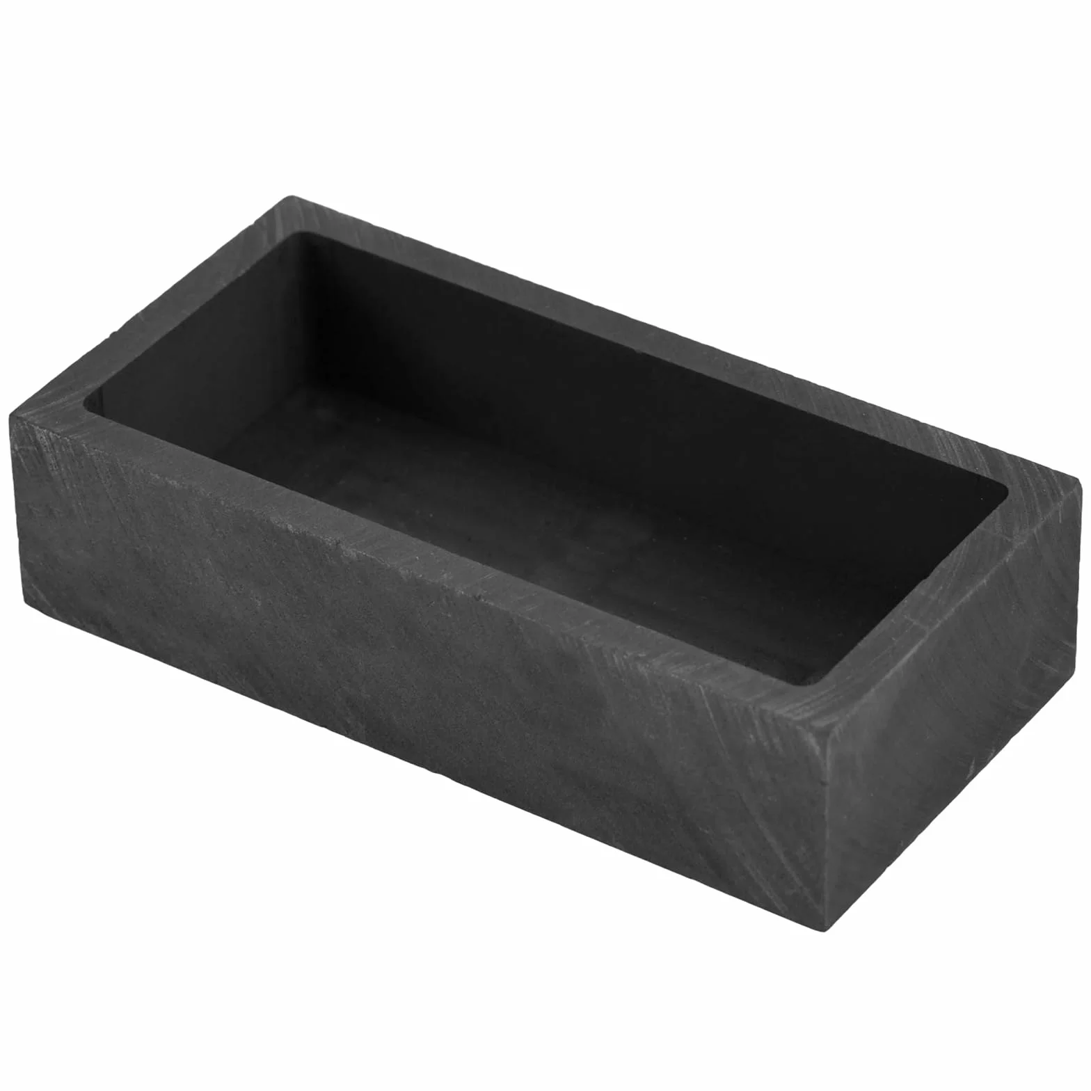 Stampo Lingotto Grafite 1kg Resistente al Calore 2000°C Stampi Fusione Metalli Alta Purezza Oro Argento Rame Alluminio Ottone Nero