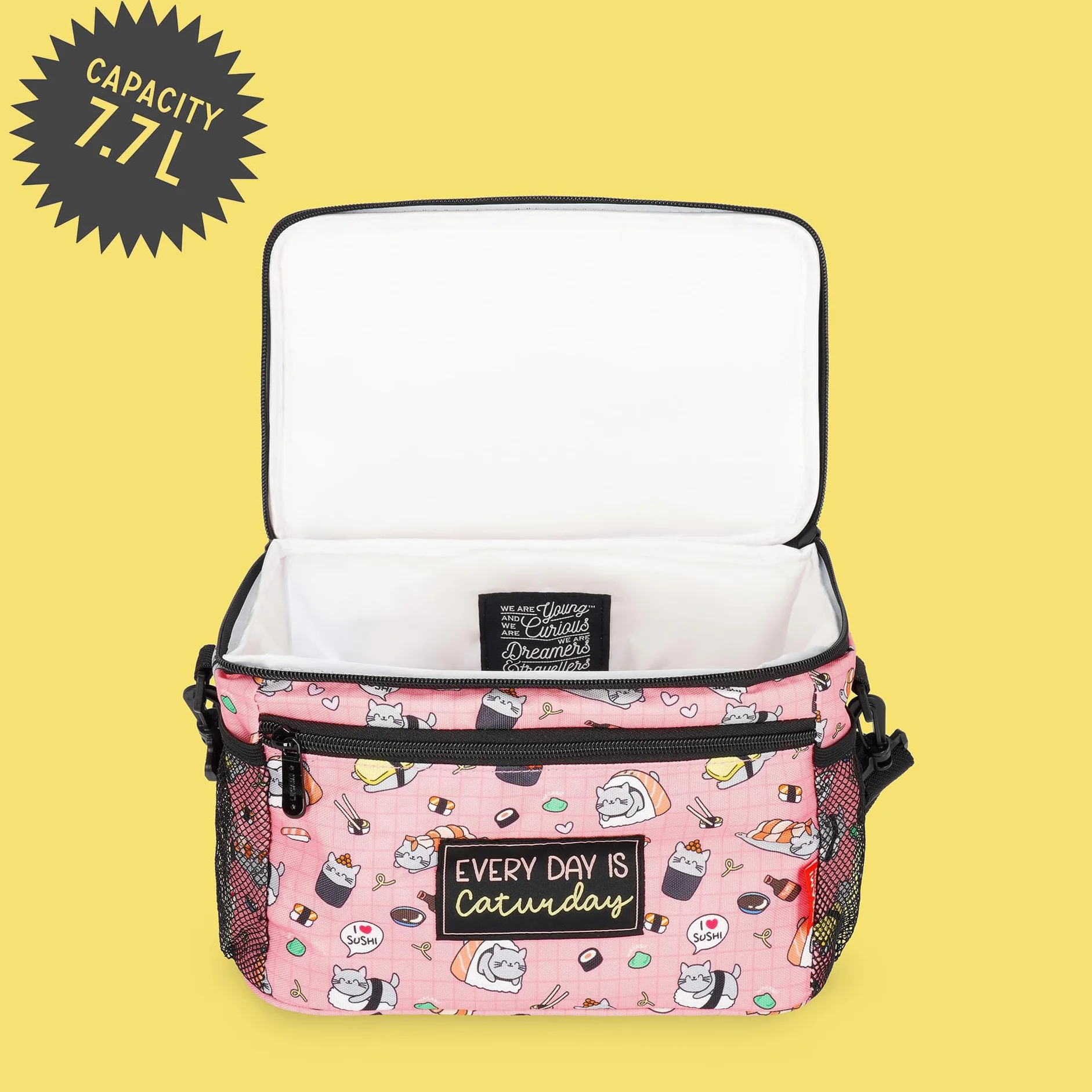 Legami Borsa termica per il pranzo Sushi Cat 7,7 litri 28 x 17 x 15 cm tracolla regolabile