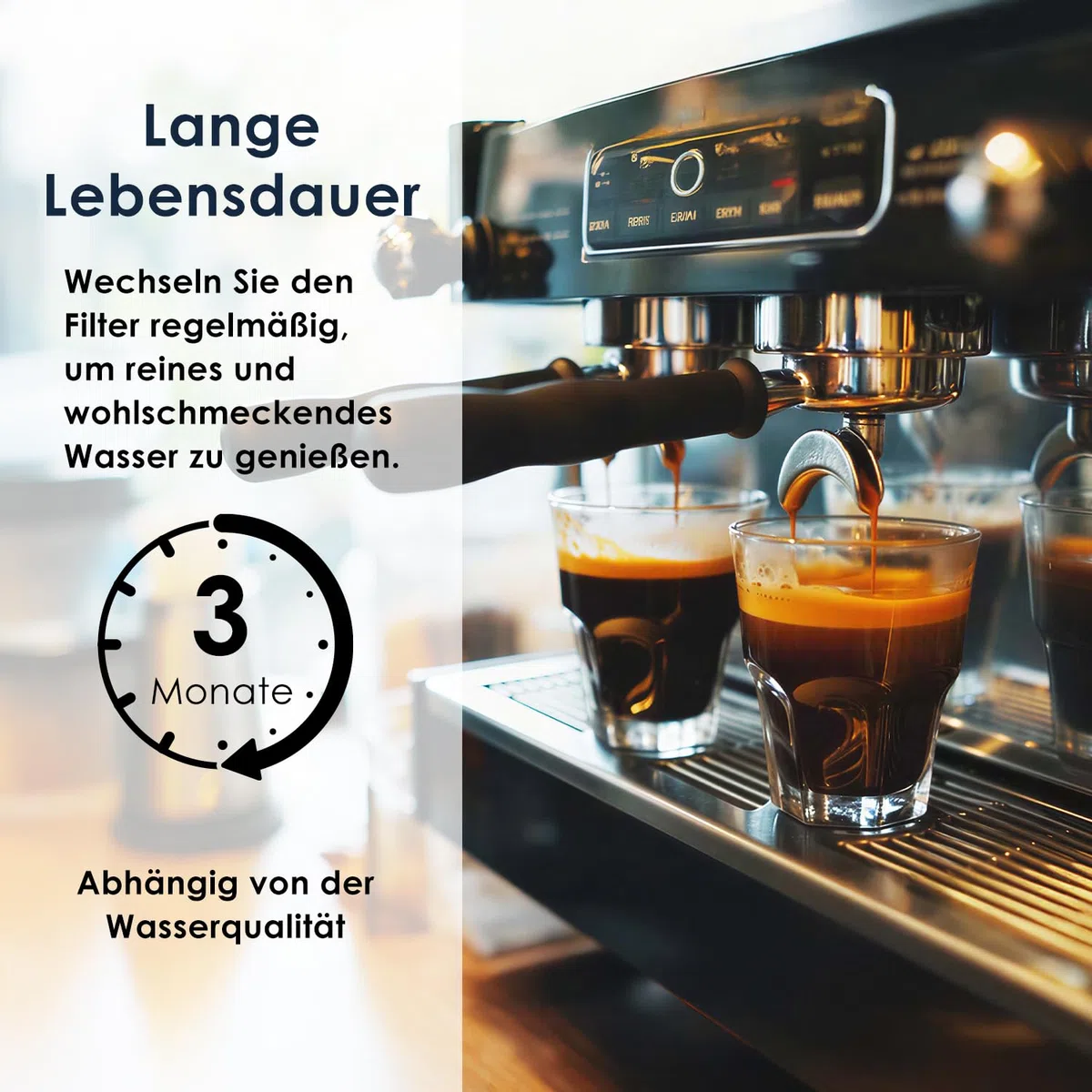 Filtro sostitutivo per acqua per macchine da caffè Philips AquaClean CA6903/10, CA6903/22, serie CA6903, riduttore di calcare, certificato TÜV SÜD, riduce PFAS, PFOA/PFOS (4 pezzi)