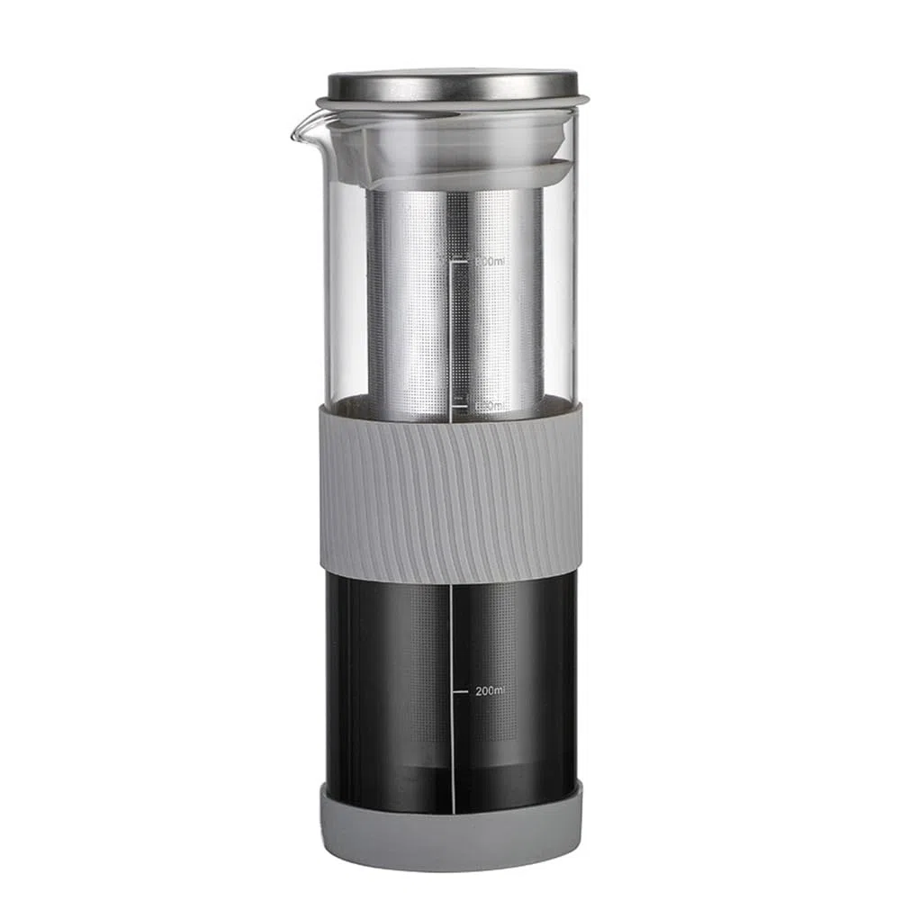 Infusore portatile ermetico per caffè e tè, 800 ml, caraffa in vetro