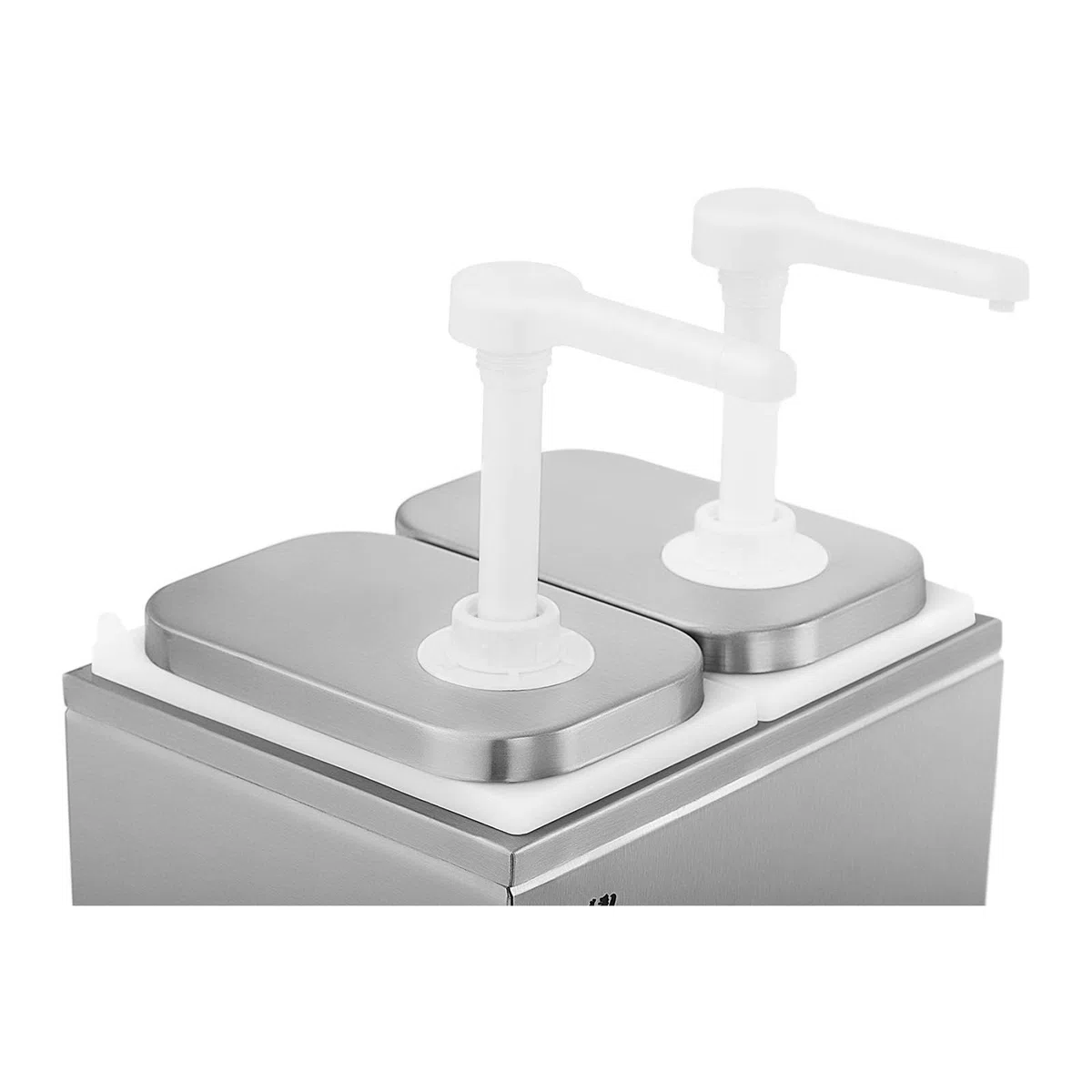Royal Catering Dispenser per Salse Dosatori per Salse RCDI-4L (2 pompe, 2 x 2 L, Acciaio Inox)