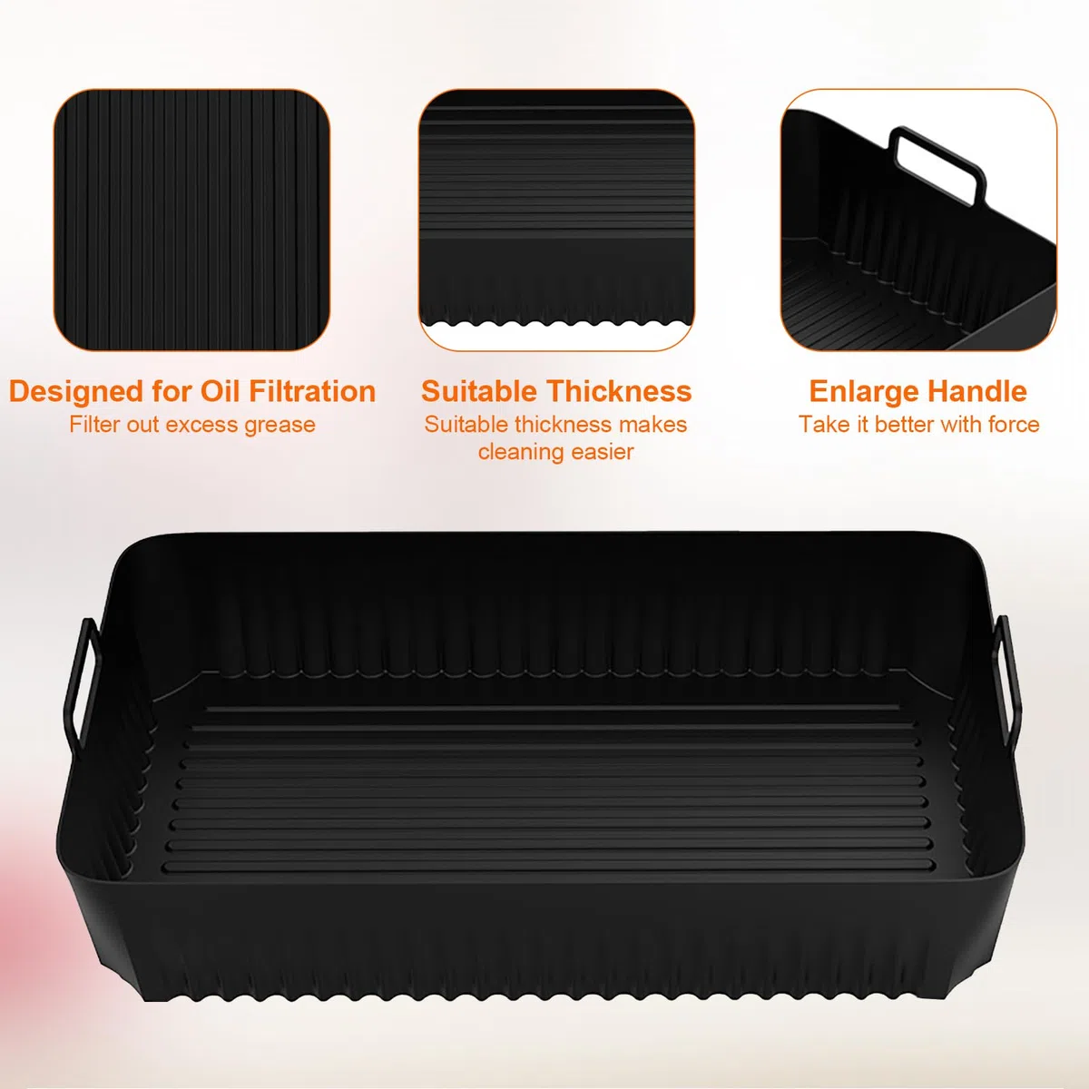 Accessoire per Ninja Friggitrice ad Aria Flexdrawer da 10,4 l AF500eu 10.4l Doppio Cestello Accessori Foodi Flex Flexdrawer 10,4 l Airfryer Silicone Moule AF500 Flex Drawer