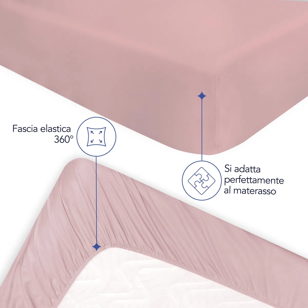 Dreamzie Lenzuolo con Angoli Matrimoniale 160x200 cm - Altezza Materasso fino a 33 cm- 100% Microfibra - Rosa - Certificato Oeko TEX, Lenzuola Letto con Angoli ed Elastico