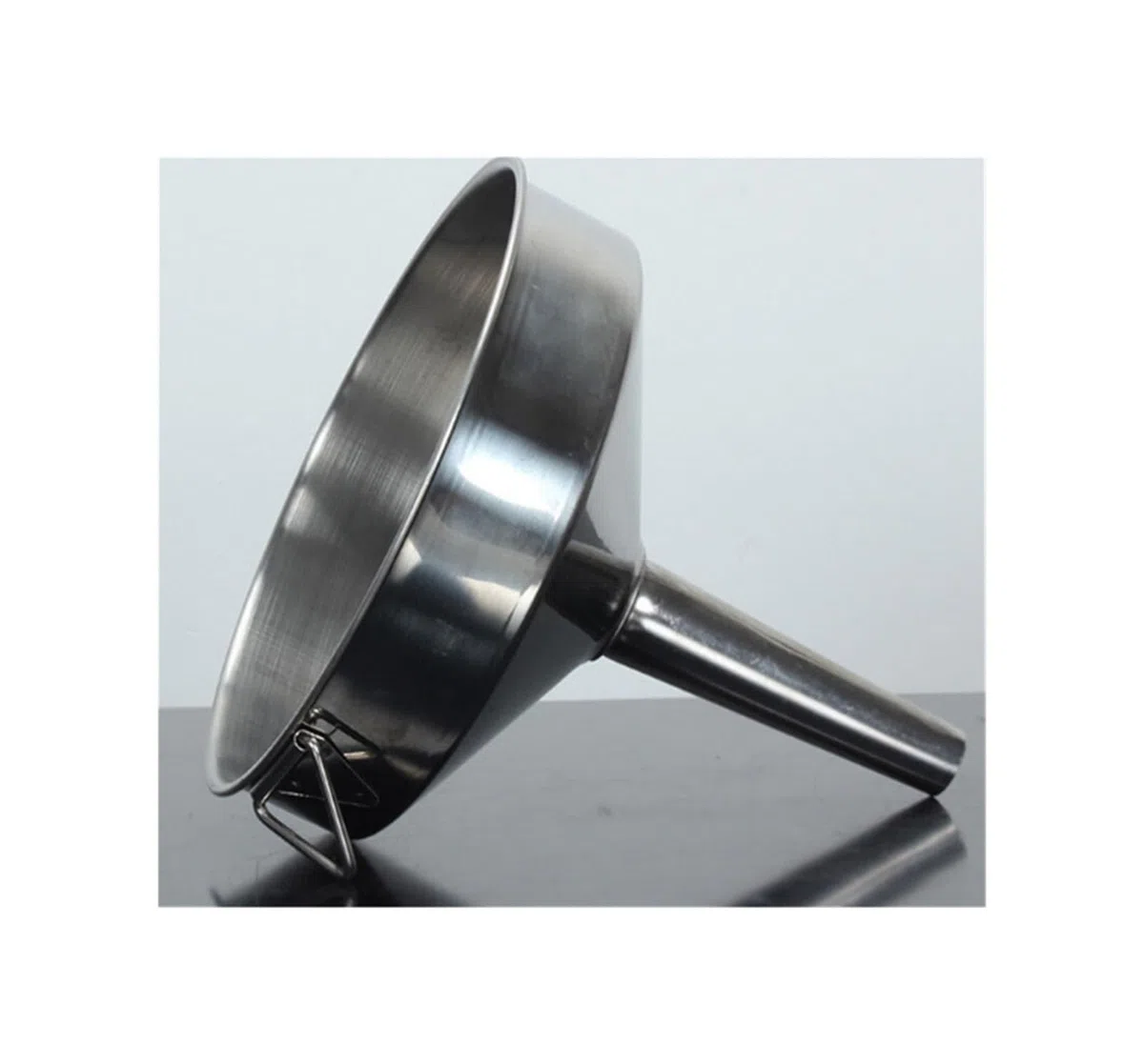 HOMEXO Imbuto for Olio da Cucina Liquido Grande Imbuto in Metallo in Acciaio Inossidabile con Filtro Staccabile Imbuto Industriale a Bocca Larga for Utensili da Cucina inscatolati 1pc (Color : 20cm)