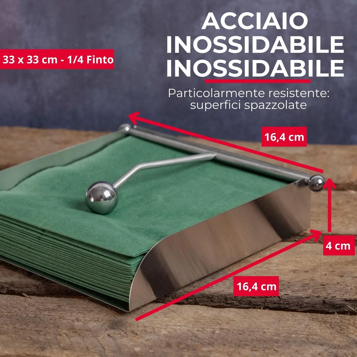 Westmark Portatovaglioli, Conservazione Senza Pieghe, Con Protezione Antivento, Acciaio Inossidabile, Argento, 69082260
