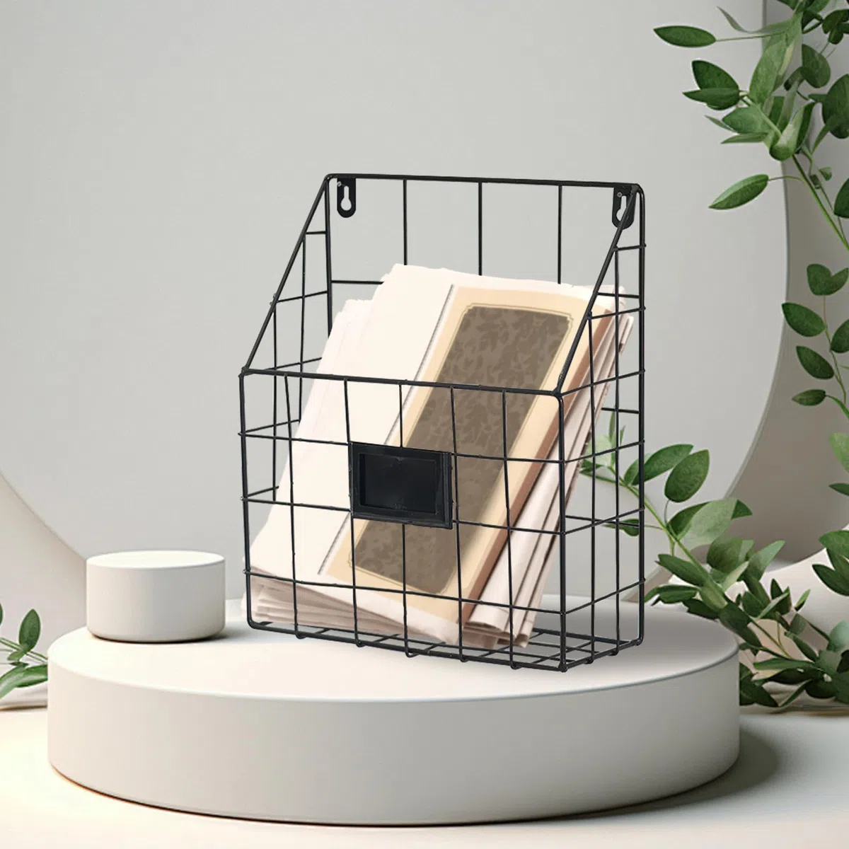 25 x 10 x 30,5 cm, cestino per poste, porta giornali, documenti, in ferro, a parete, durevole e resistente all'usura, per la casa, l'ufficio e altro ancora