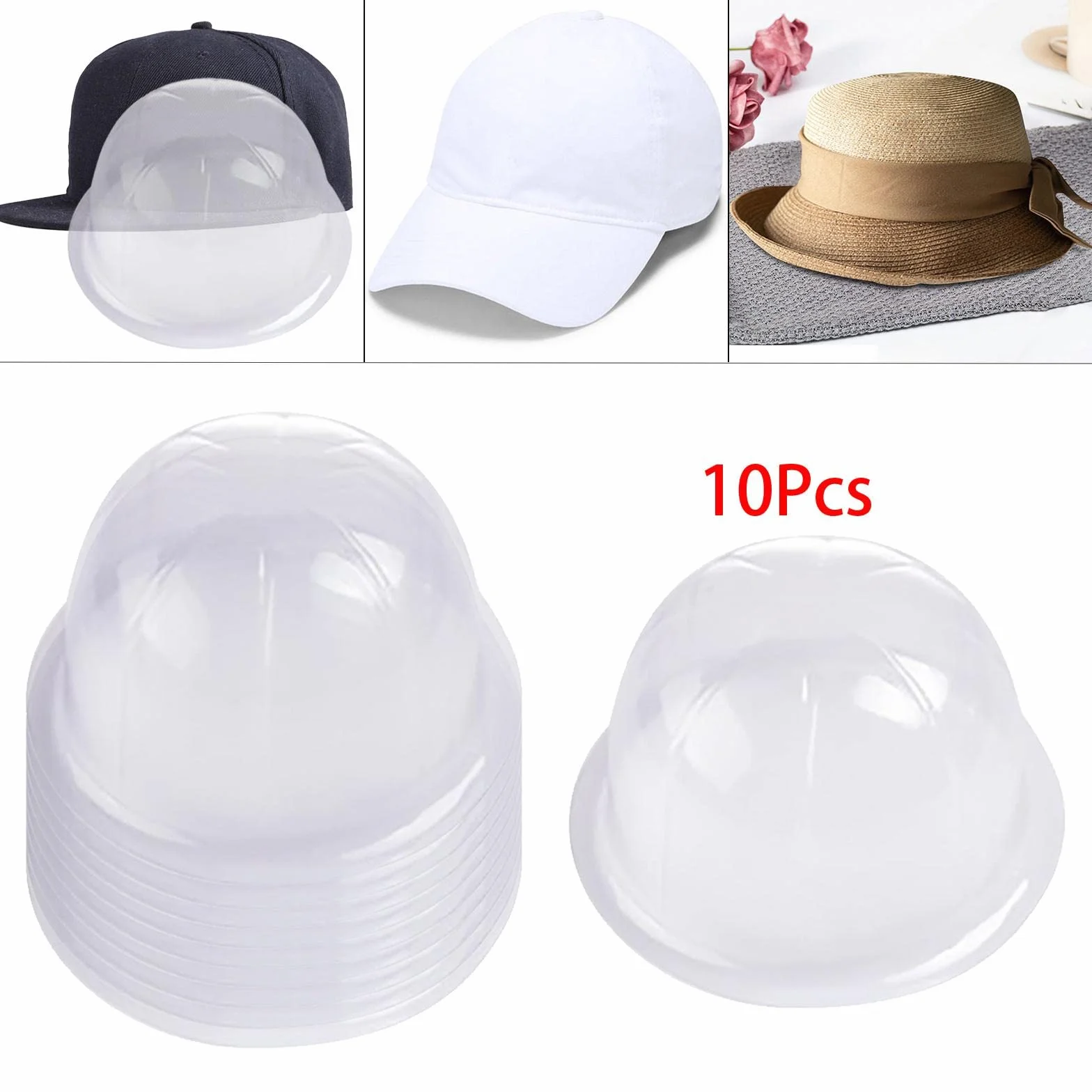 LOVIVER 10x Supporto per cappelli da tavolo Supporto per cappelli Supporto per cappelli da baseball Supporto per rack per soggiorno Home Shop Camera da letto