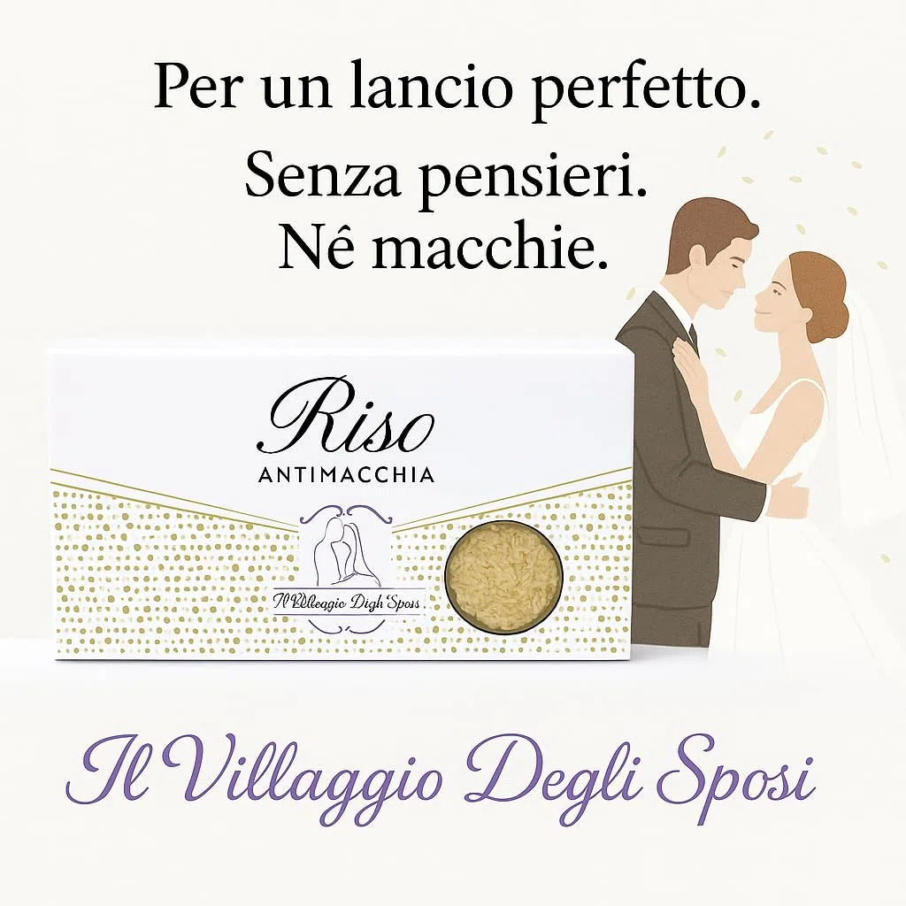 RISO BIANCO 500gr per matrimoni antimacchia - MADE IN ITALY