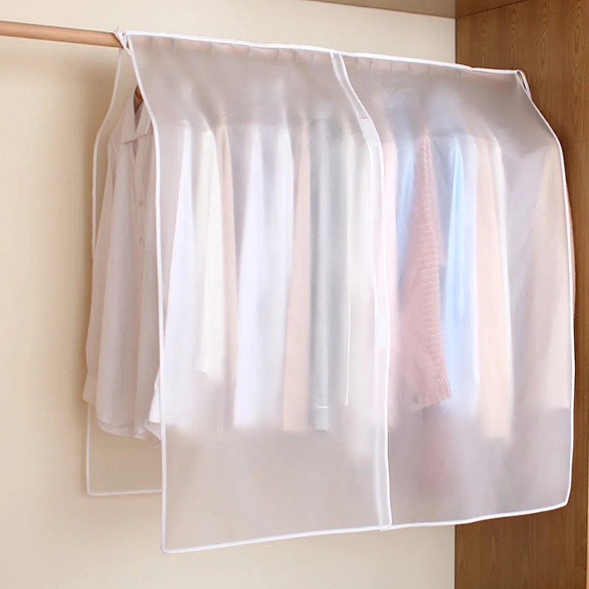 Copertura per Appendiabiti Leggero Copertura Stender Appendiabiti 5 Stili Copri Abiti da Armadio Telo Copertura Protettiva per Vestiti Camicia Costumi Cappotti (Color : D, Size : 90 * 120cm)