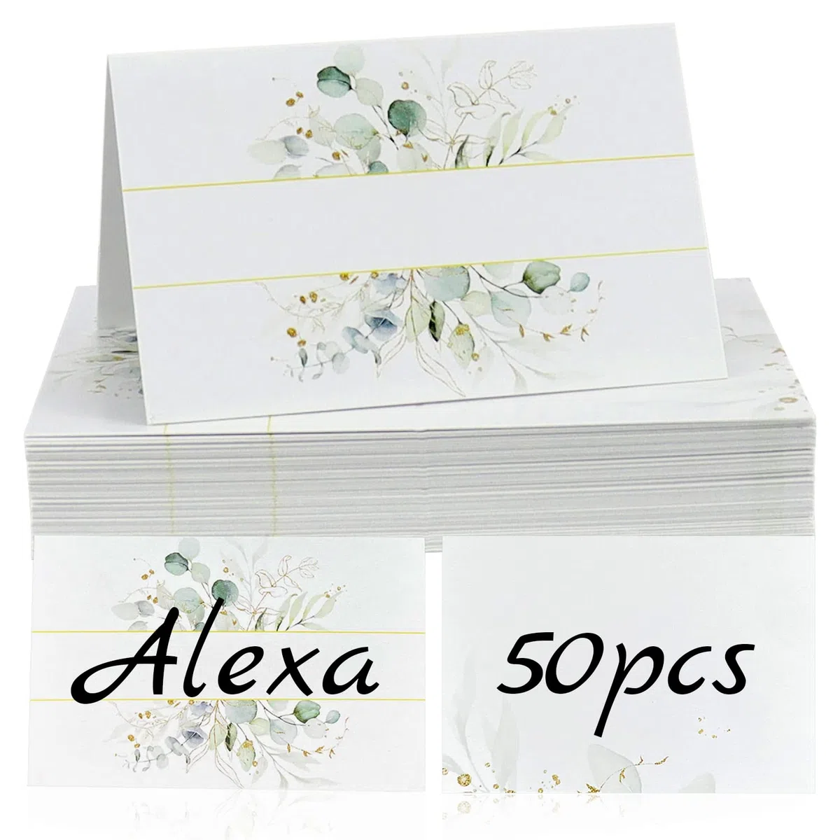 Segnaposto per matrimonio, compleanno, comunione, battesimo, 50 pezzi, stile 3