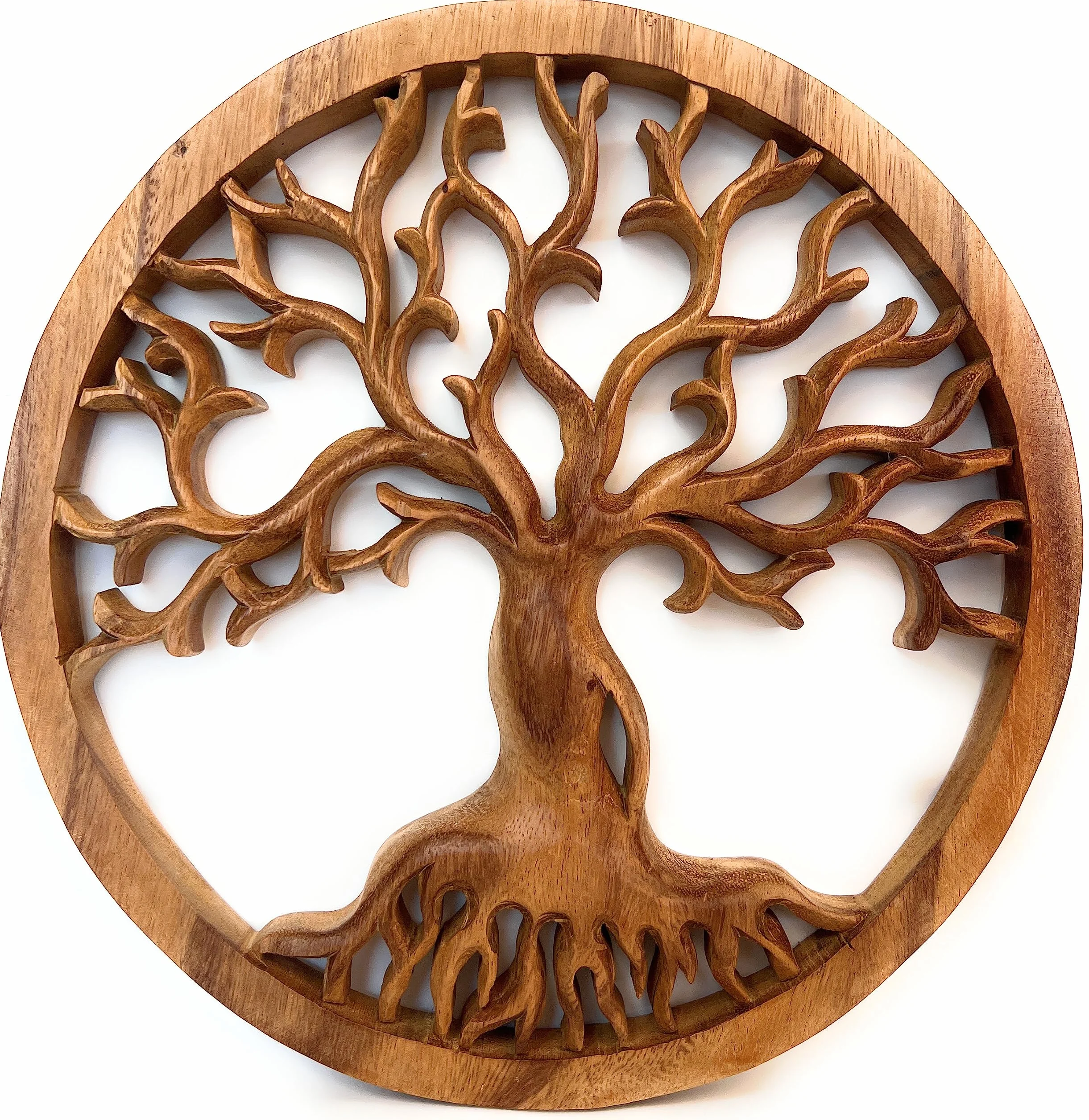 Trintura Albero della vita in legno, 40 cm, decorazione da parete in legno di acacia, idea regalo, decorazione da parete, albero della vita
