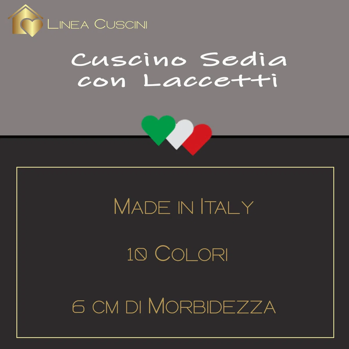 Home Tresor - Coprisedie Cuscini Sedie Cucina Set da 2 | Cuscini Sedia da Giardino, Sala Pranzo 2 Pezzi per Interni ed Esterni Morbida Imbottitura Confortevole 6 Cm. (Panna)