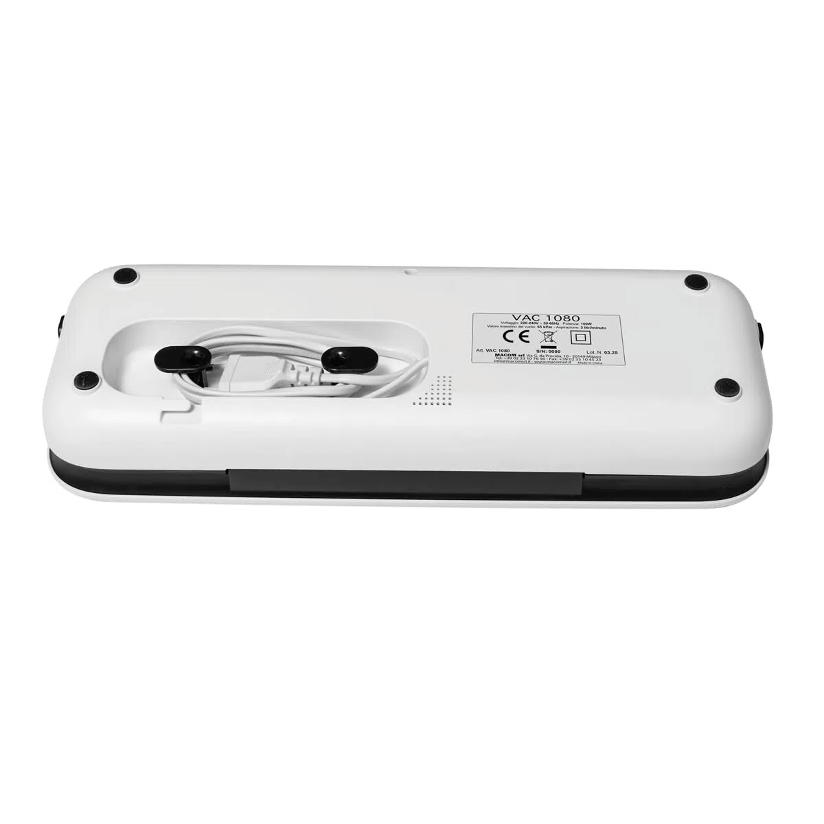 MACOM, Macchina sottovuoto automatica con finitura in vetro temperato, Forever Fresh VAC1080