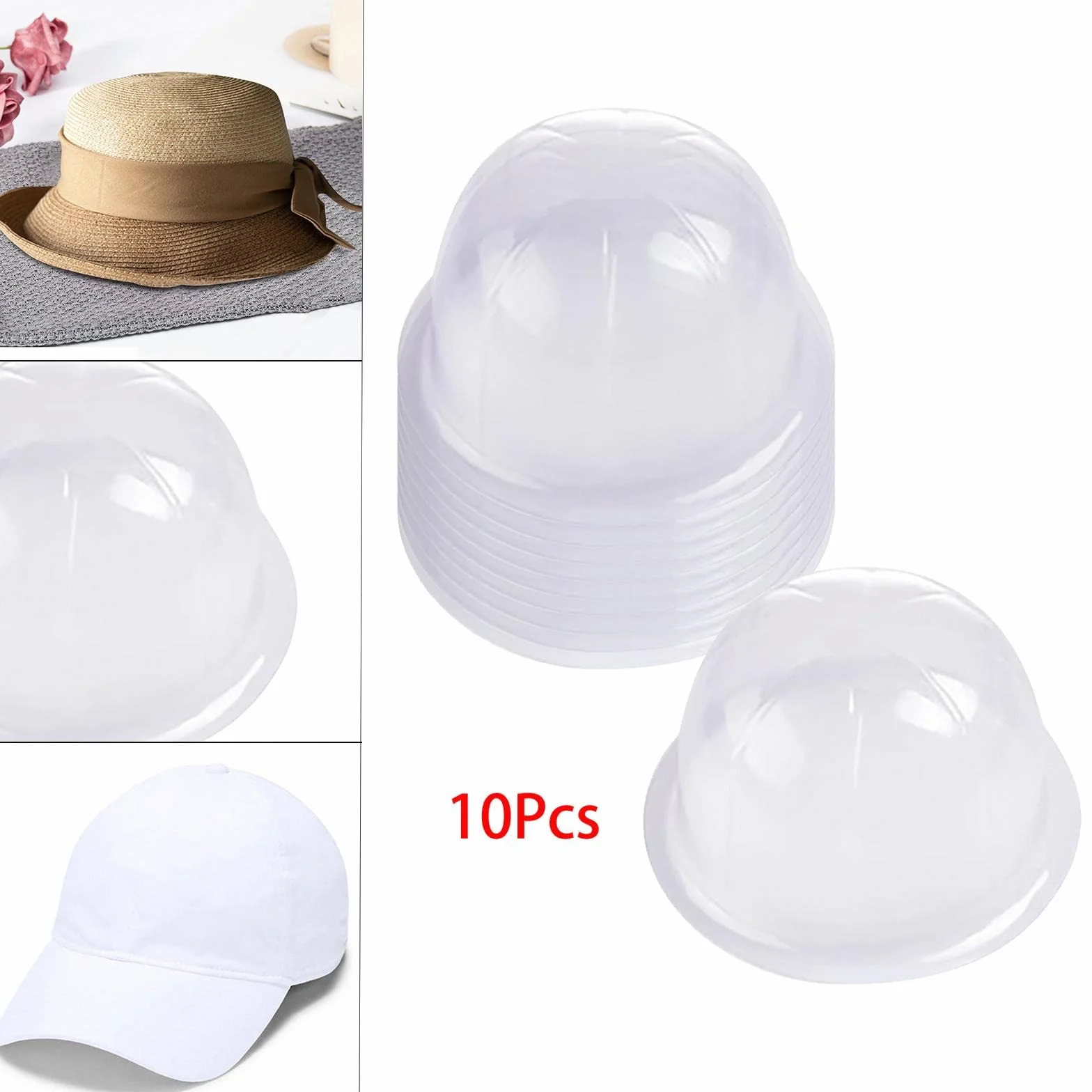LOVIVER 10x Supporto per cappelli da tavolo Supporto per cappelli Supporto per cappelli da baseball Supporto per rack per soggiorno Home Shop Camera da letto