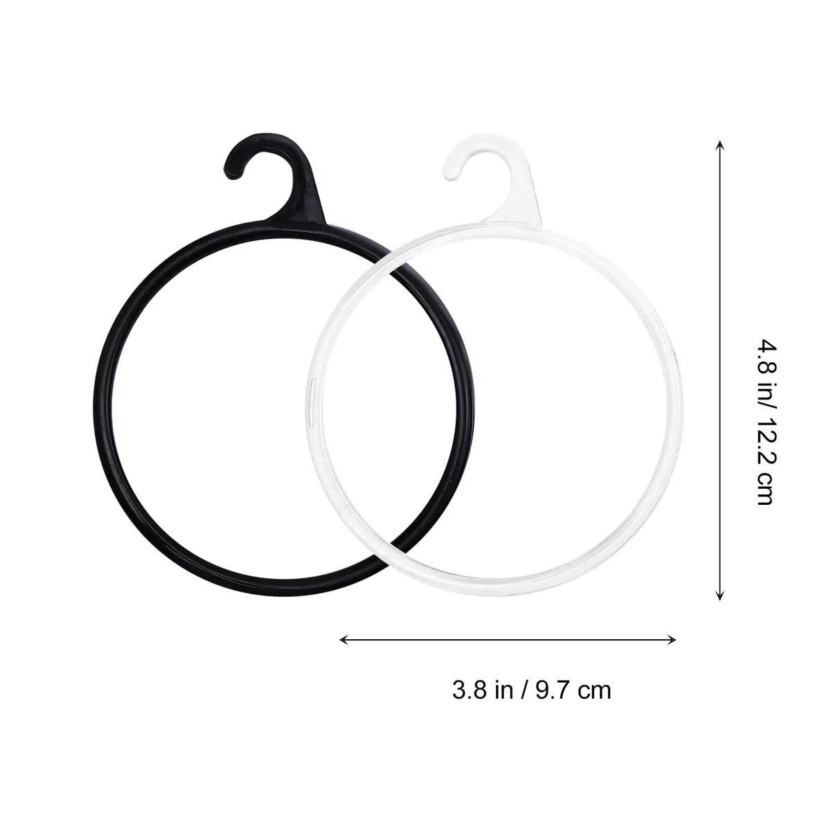 iplusmile 40pezzi Anello Porta Abiti per Sciarpa Cravatta Cintura Organizzatore per Guardaroba Plastica Dura per Armadio Ordinato e Stanza Pulita