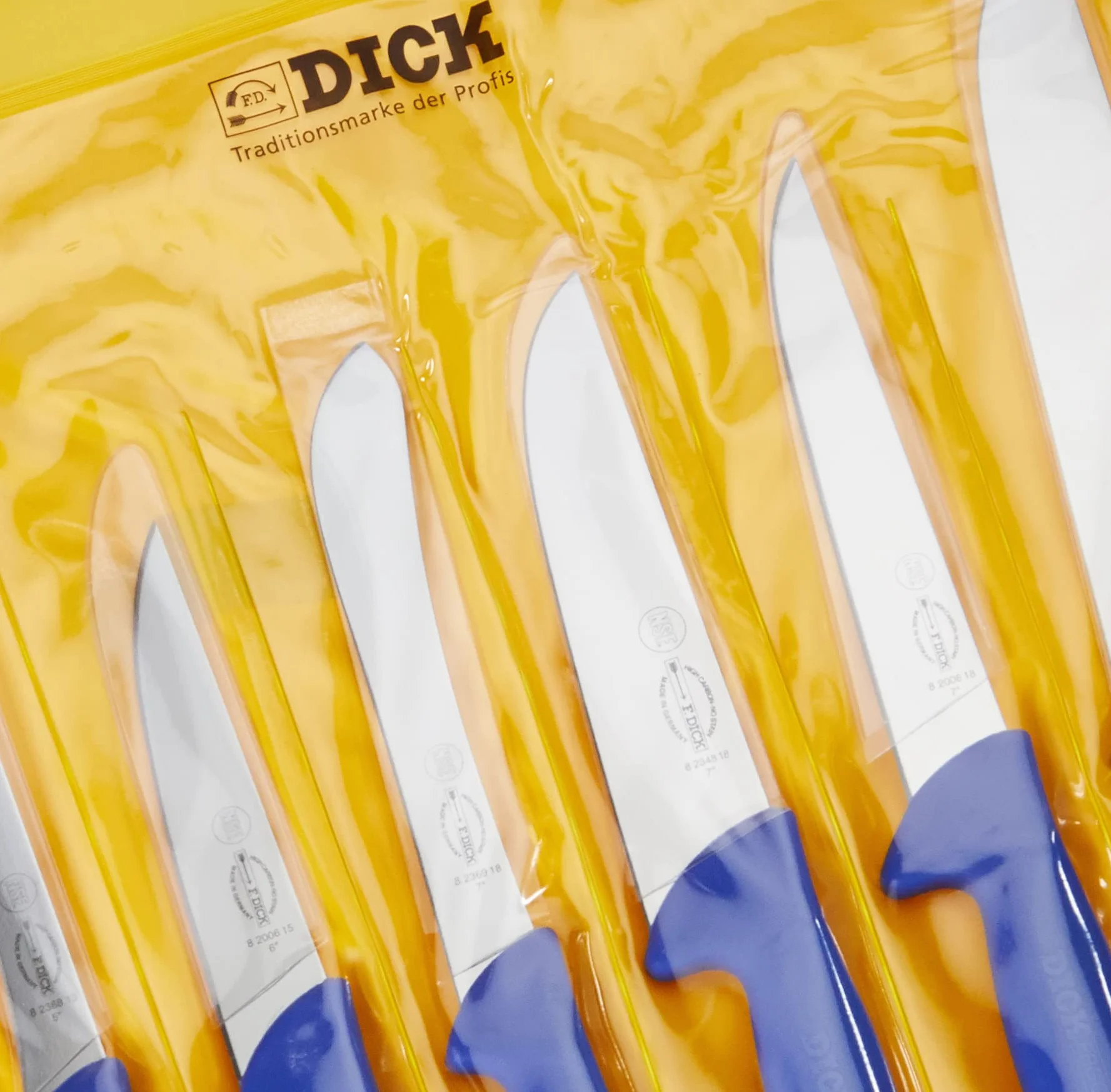 F.DICK Set di coltelli ErgoGrip coltello Francese, scimitarra, coltello per disossare