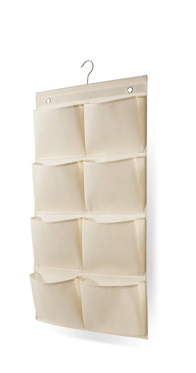 Perfetto Più Easystorage Contenitore Verticale, Tessuto, Ecrù, 46x9x84 cm