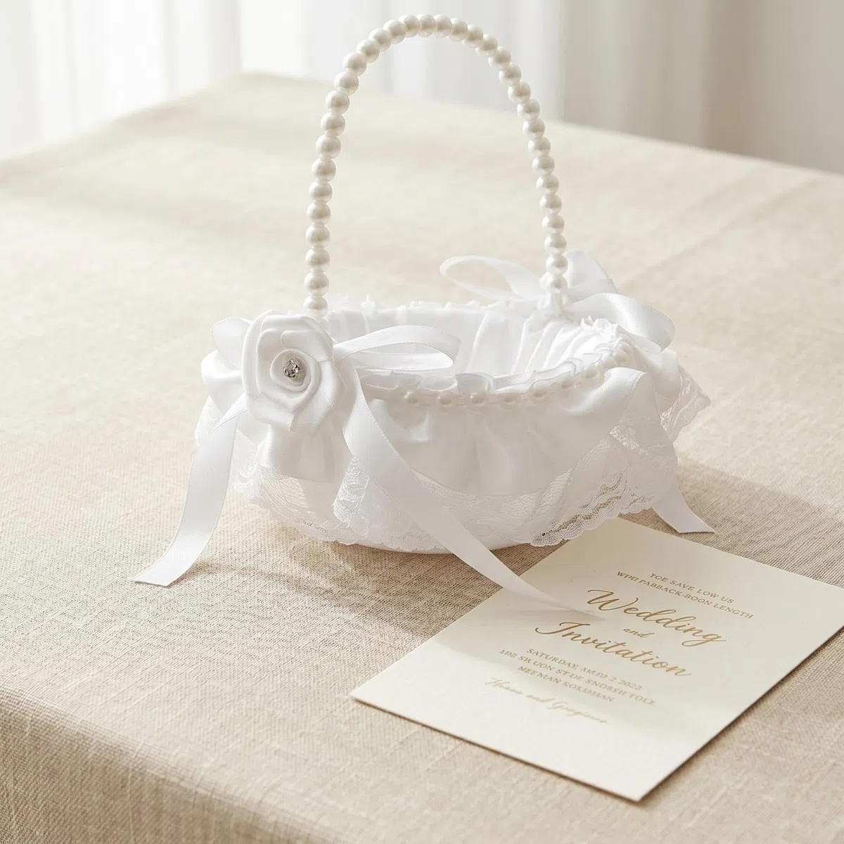 Vaguelly Cestino da sposa per fiori e ragazze
