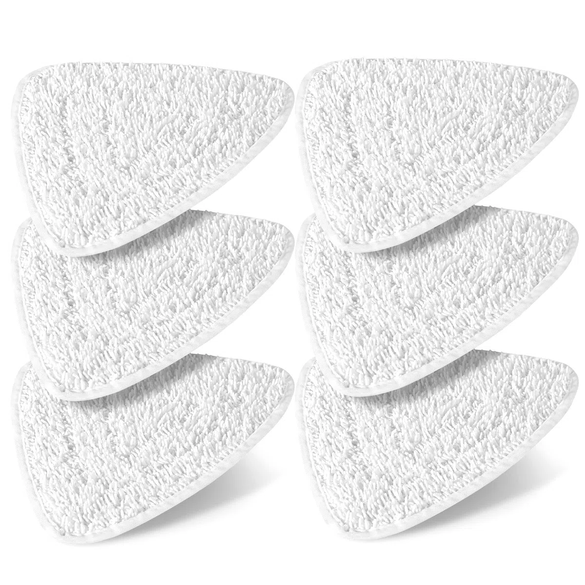 Funnytime 6 panni in microfibra Steam compatibili con Vileda 100 Hot Spray, rivestimento di ricambio – bianco