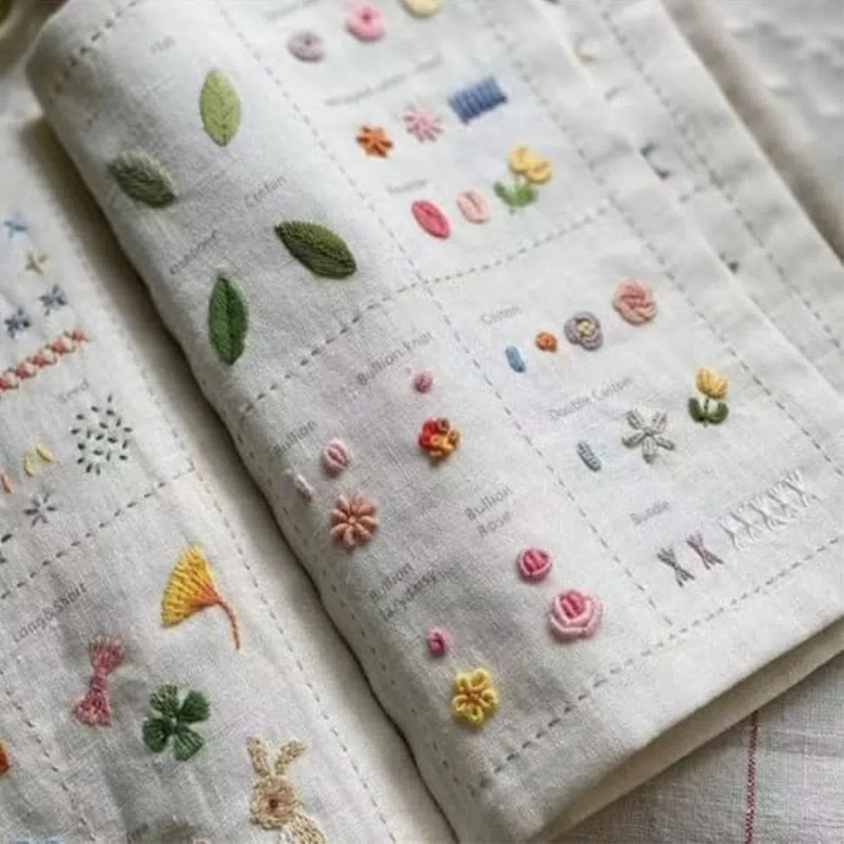 Libro da ricamo per fai da te, libro da ricamo creativo, istruzioni di ricamo per gli appassionati di cucito, libro da ricamo per principianti e appassionati di ricamo (A)