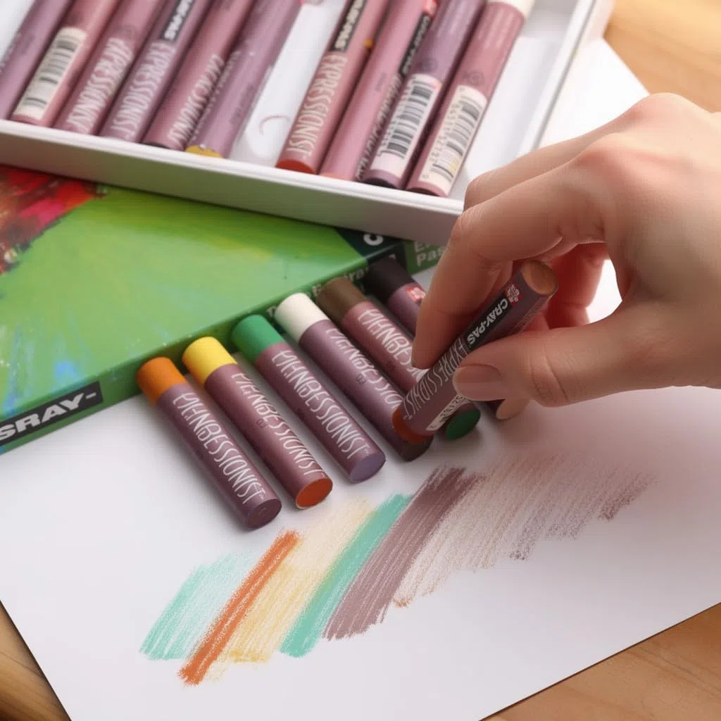 SAKURA Cray-Pas Expressionist Oil Pastel Set - 12 colori intensi - Qualità artistica per ritratti e paesaggi - Applicazione morbida e facile su carta, tela, legno, plastica, pietra