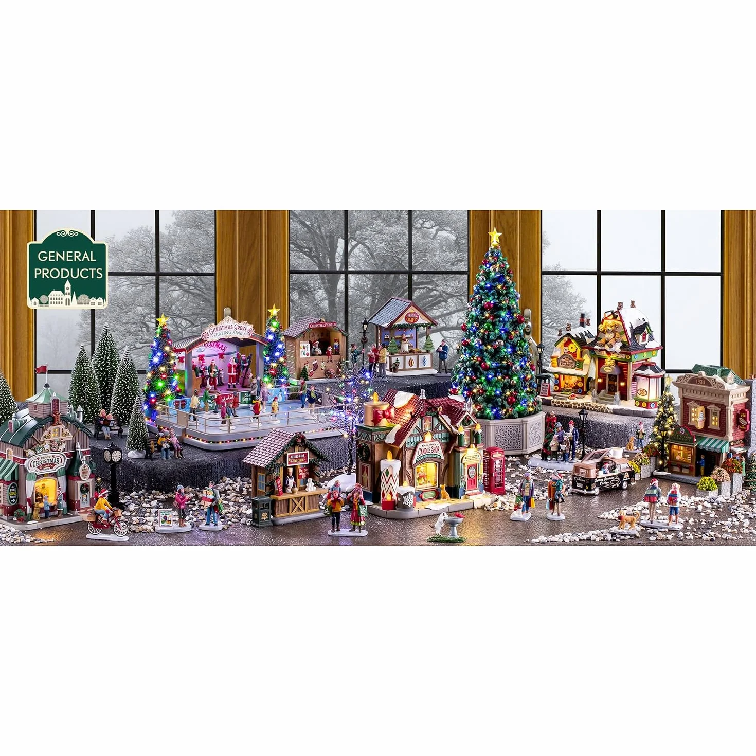 LEMAX - Assorted Pine Trees - Set of 21