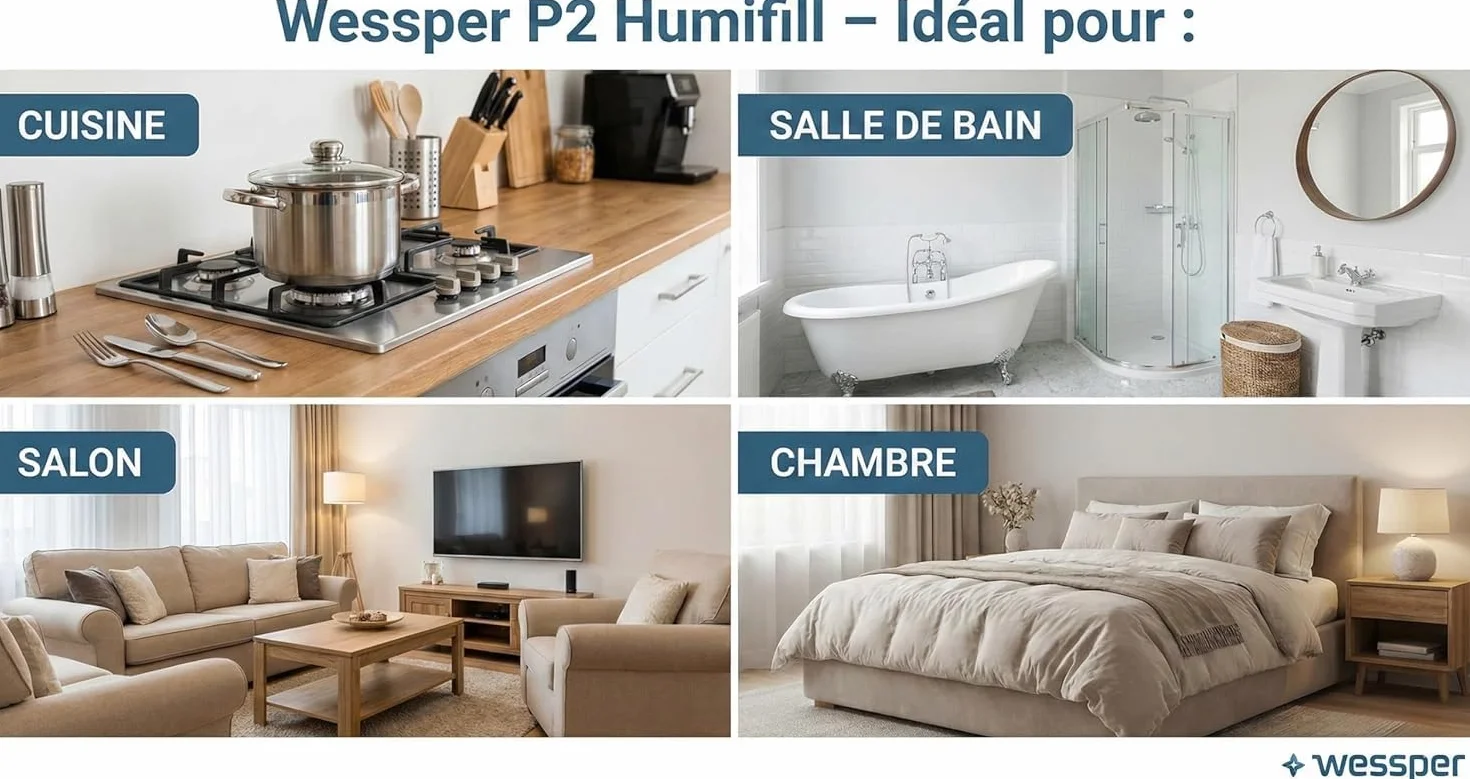 Wessper 5x Sacchetti di Ricarica per Deumidificatore 250g – Granuli Assorbi Umidità, Anti Muffa e Odori, Ricarica Universale Senza Elettricità, Uso Interno Multi-Ambiente