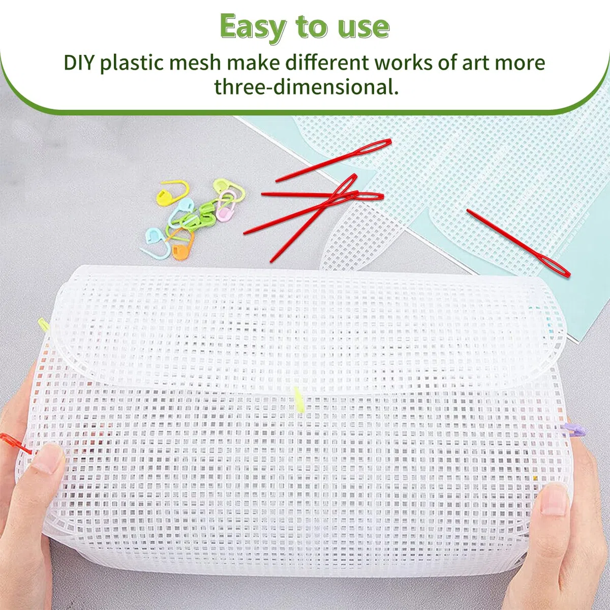 Fogli di Rete di Plastica 8 Pezzi per Borse Uncinetto - Mesh Plastic Canvas 6CT 2.5mm per Ricamo e Maglia - 30 * 20cm (Bianco, Nero)