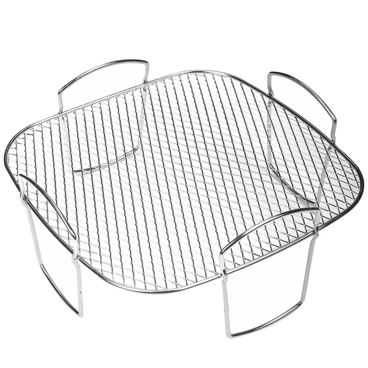 Griglia per friggitrice ad Griglia per Barbecue in Acciaio Inossidabile da 8 Pollici con 4 Gambe Supporto per friggitrice Multiuso per Forno per arrosti Accessori per ad a