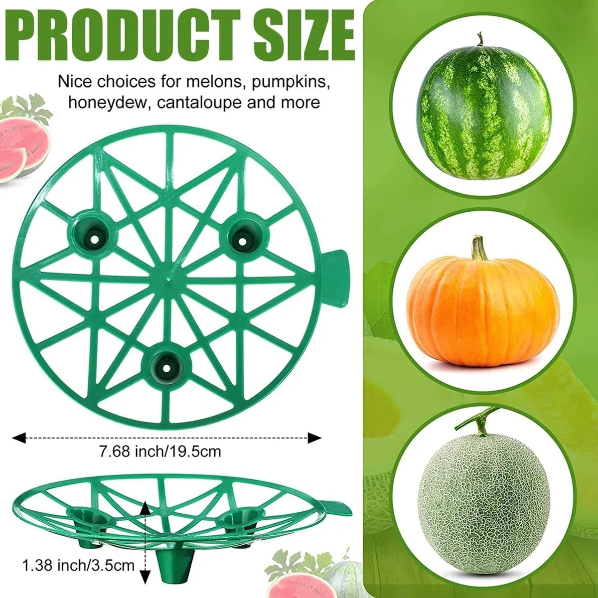 10pcs Melon Cradle Cradle Stand Watermelon Porta di anguria, Melon Support per anguria, melone, melata, zucche