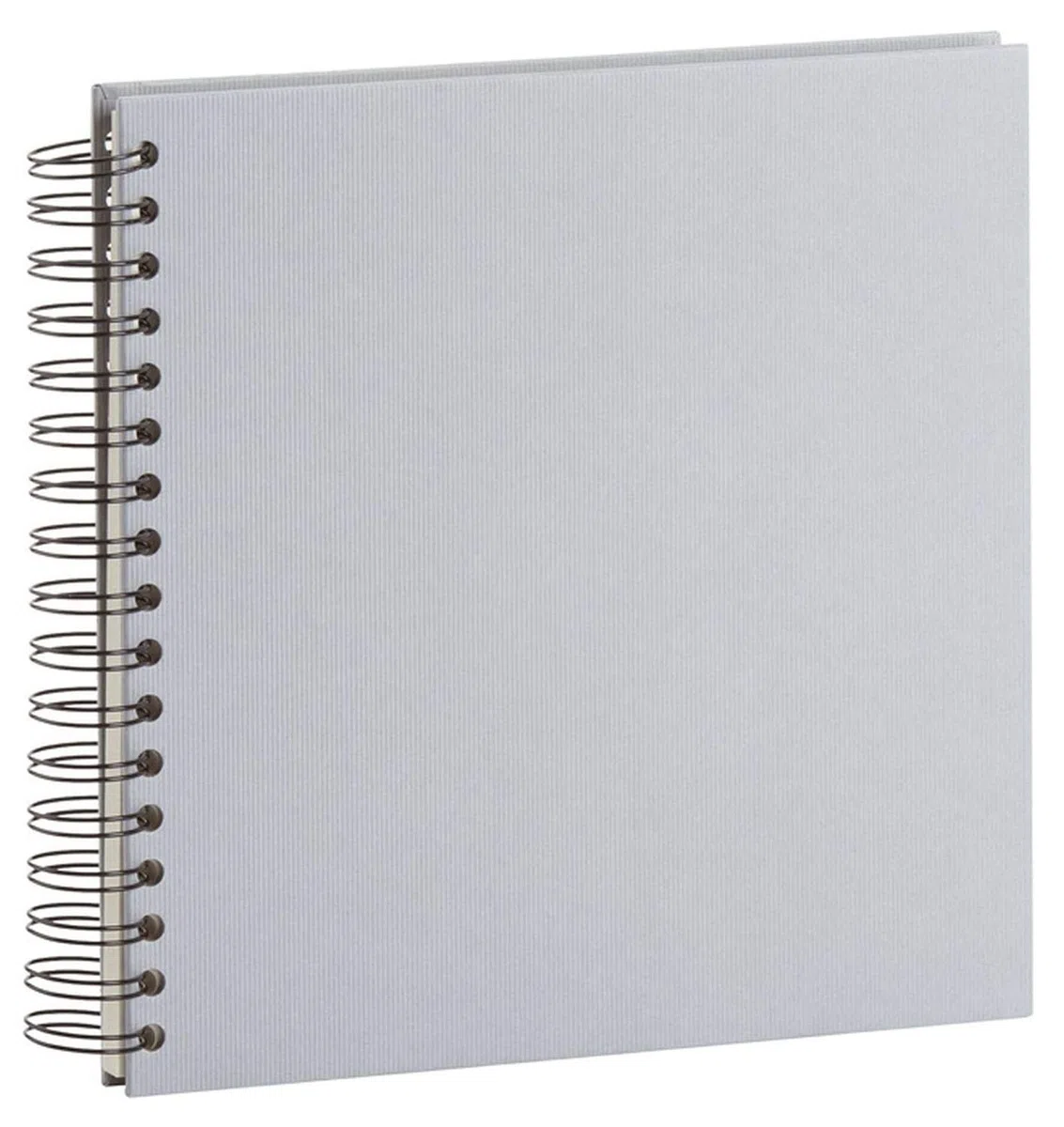 Rössler Papier 1329452176 - S.O.H.O. Album fotografico Wire-O 230 x 230 mm, 60 pagine bianche, pietra, 1 pezzo