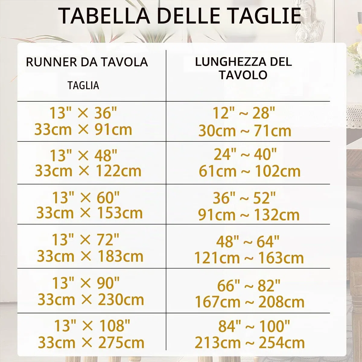 Wracra Runner da tavola in Lino Avorio Crema Lungo 90cm, Lavabile in Lavatrice, Rustico, Runner da tavola per pranzi, Feste e Uso Quotidiano