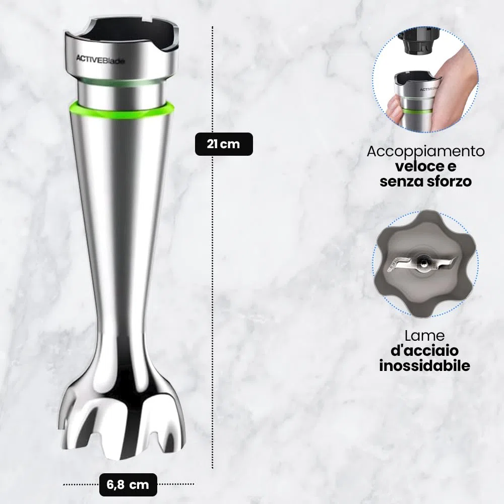 Anakel Home 7322115504 Ricambio Braccio Frullatore Compatibile con Braun 4200 Multiquick 9