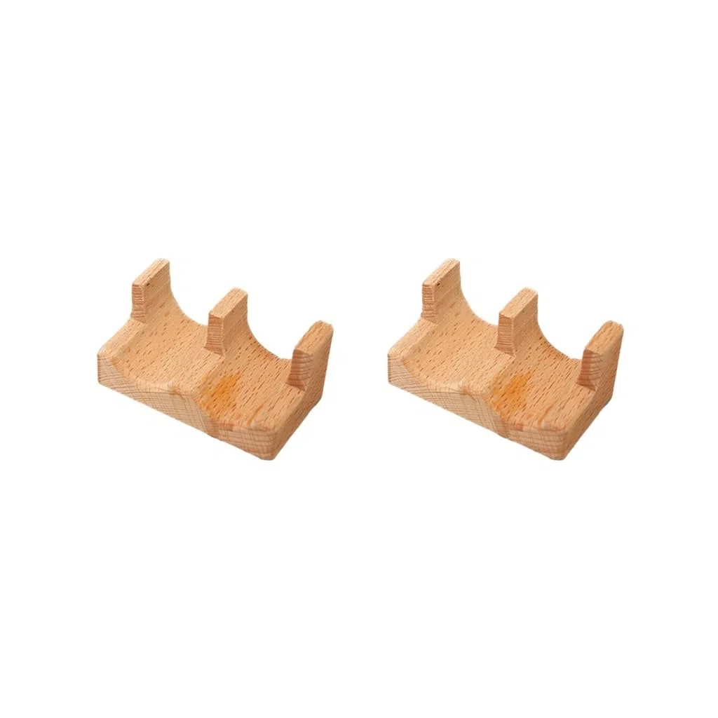 2 set di accessori porta taco in legno per sushi e taco, vassoio per taco per feste e ristoranti, 2 continui