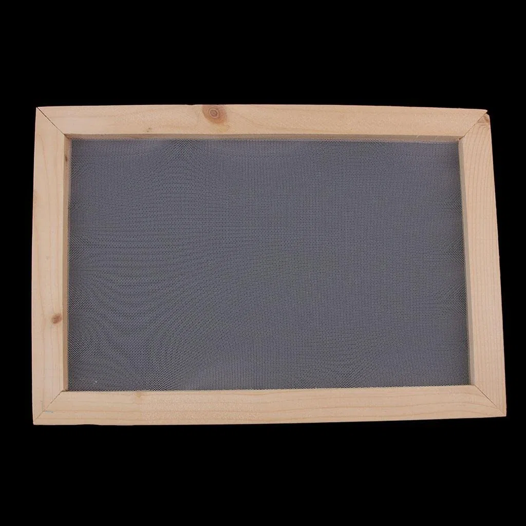 Set di 2 stampi in legno per la creazione di carta, telaio per fai da te, 30 x 40 cm