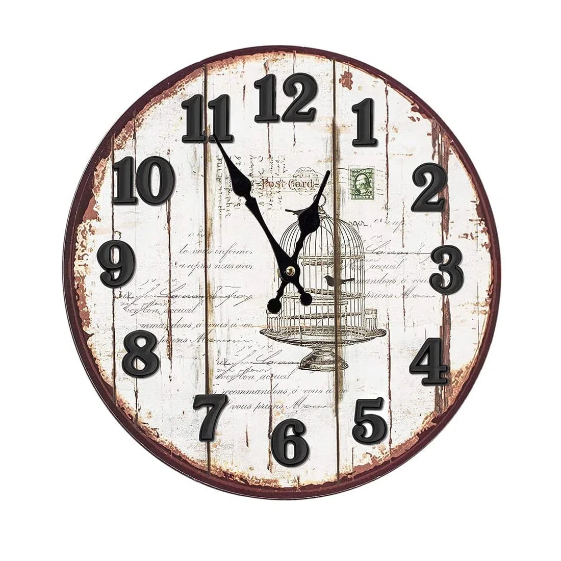 Kit di numeri per orologio da 6 pezzi con numeri arabi e romani Numeri di orologio digitale fai da te per il design Sostituzione riparazione accessori per orologi(nero, argento, oro)