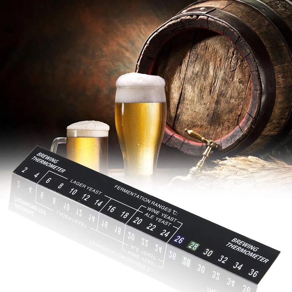 5Pz Striscia Termometrica, Adesivo LCD Termometro Birra Sticker per la Fermentazione della Birra del Vino