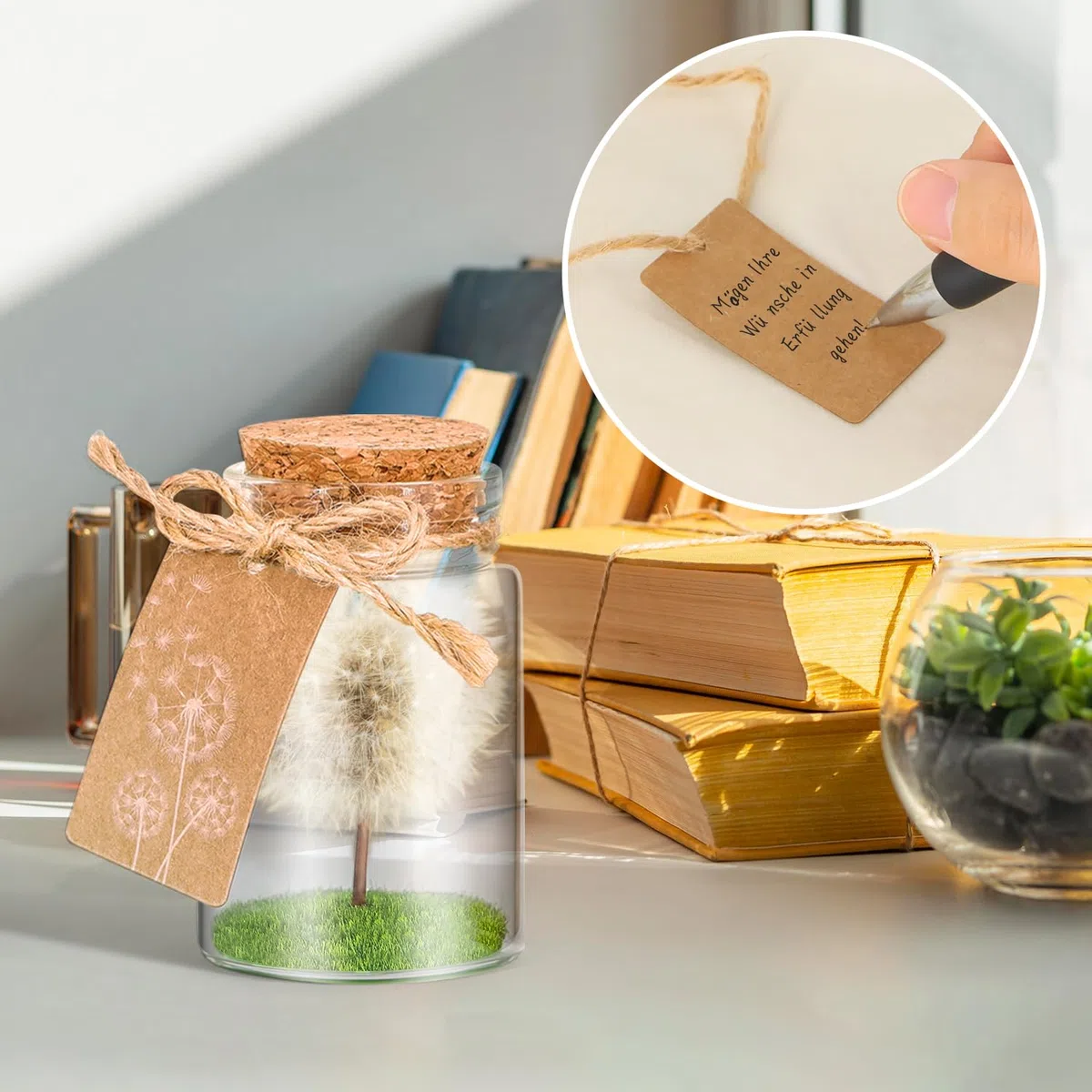 Giftota Farina Desiderata, Vera Leone in Vetro con Confezione Regalo, Fatta a Mano, Regalo per Compleanno, Matrimonio, Festa della Mamma