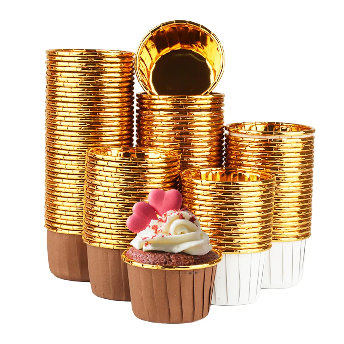 120 Pirottini per Muffin, Stampi Cupcake in Carta per Matrimoni, Compleanni, Feste
