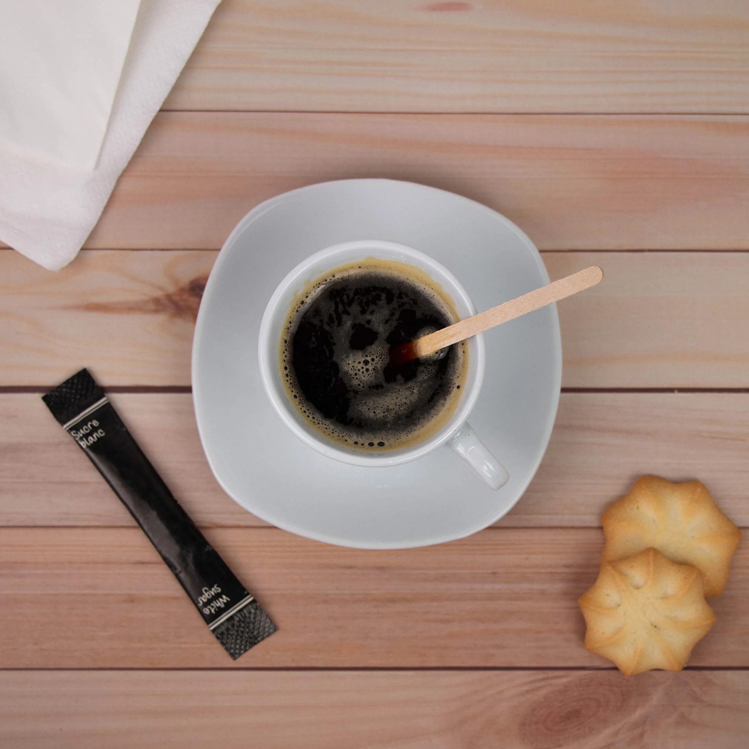 Extiff Touillettes - Palettine in legno, 11 cm, per mescolare caffè / tè (Confezione da 2.000)