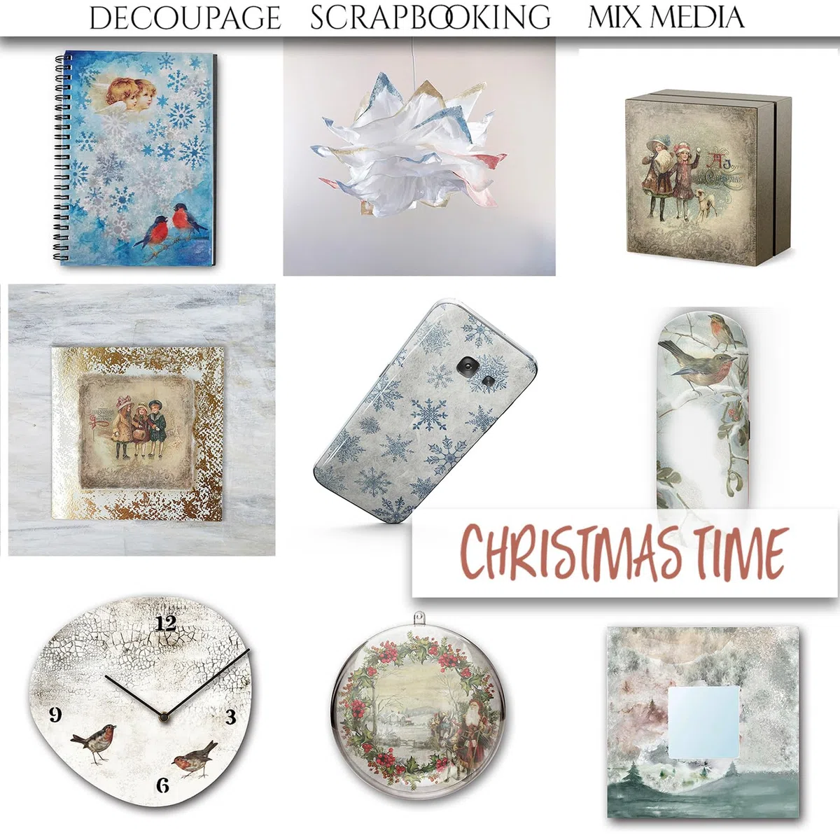 ITD Collection - Papier de riz créatif A4 Decoupage Rice Paper Sheet 29,7 x 21 cm Technique de découpage multicolore (RP024) - HS code 48021000
