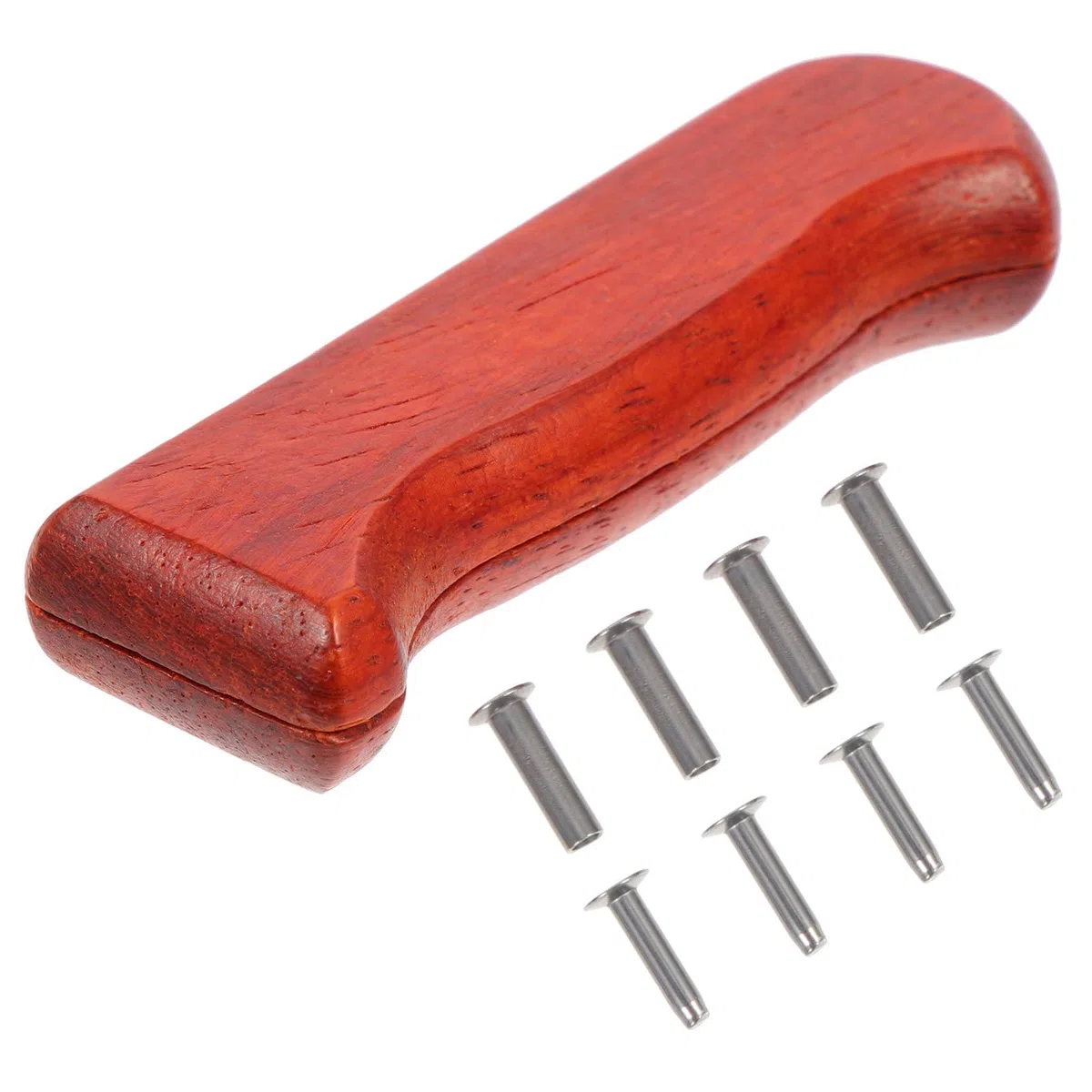 Housoutil Manici per Coltelli, Manici per Coltelli Fai Da Te, Manico Non Poroso Coltello Ricambio, Manico in Legno Di Pero Rosso Coltello per Coltello Da Frutta Coltello Da Cucina Coltello Da Burr