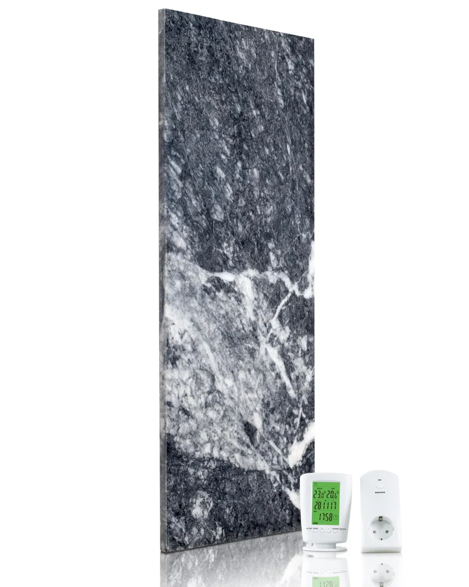 800 W I Shadow Grey 800W I Riscaldatore a infrarossi da parete a risparmio energetico I Garanzia di 5 anni I Qualità tedesca