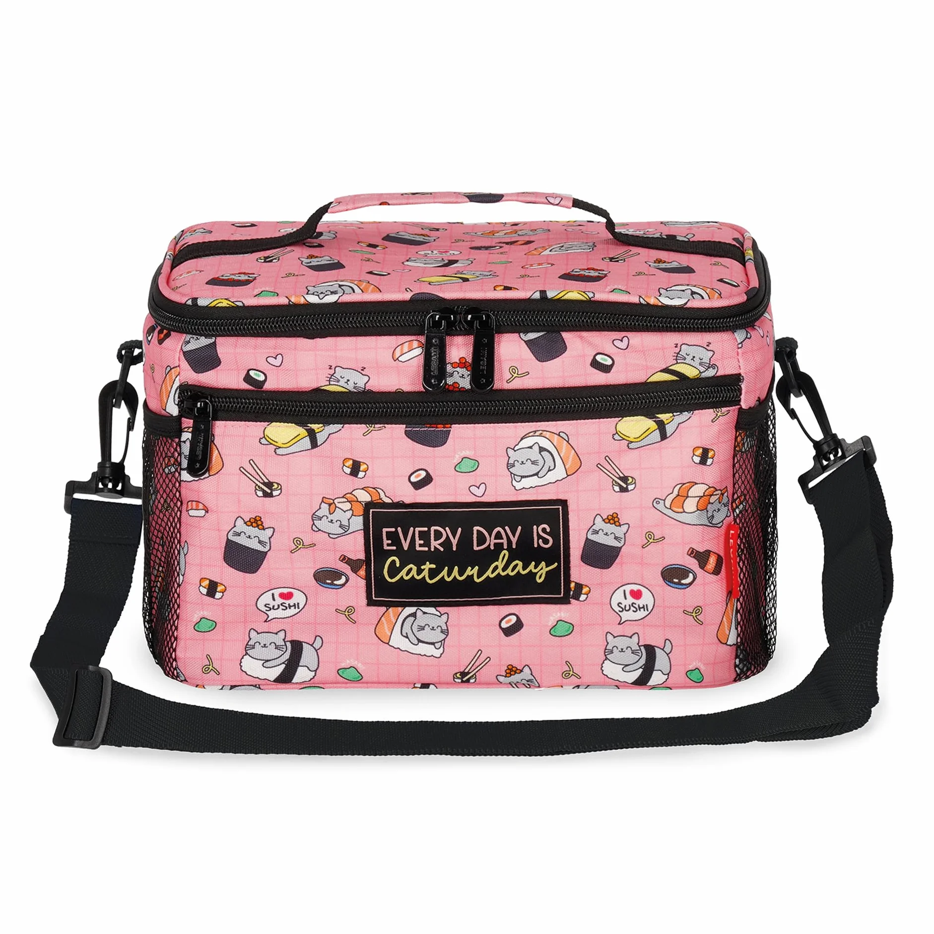 Legami Borsa termica per il pranzo Sushi Cat 7,7 litri 28 x 17 x 15 cm tracolla regolabile